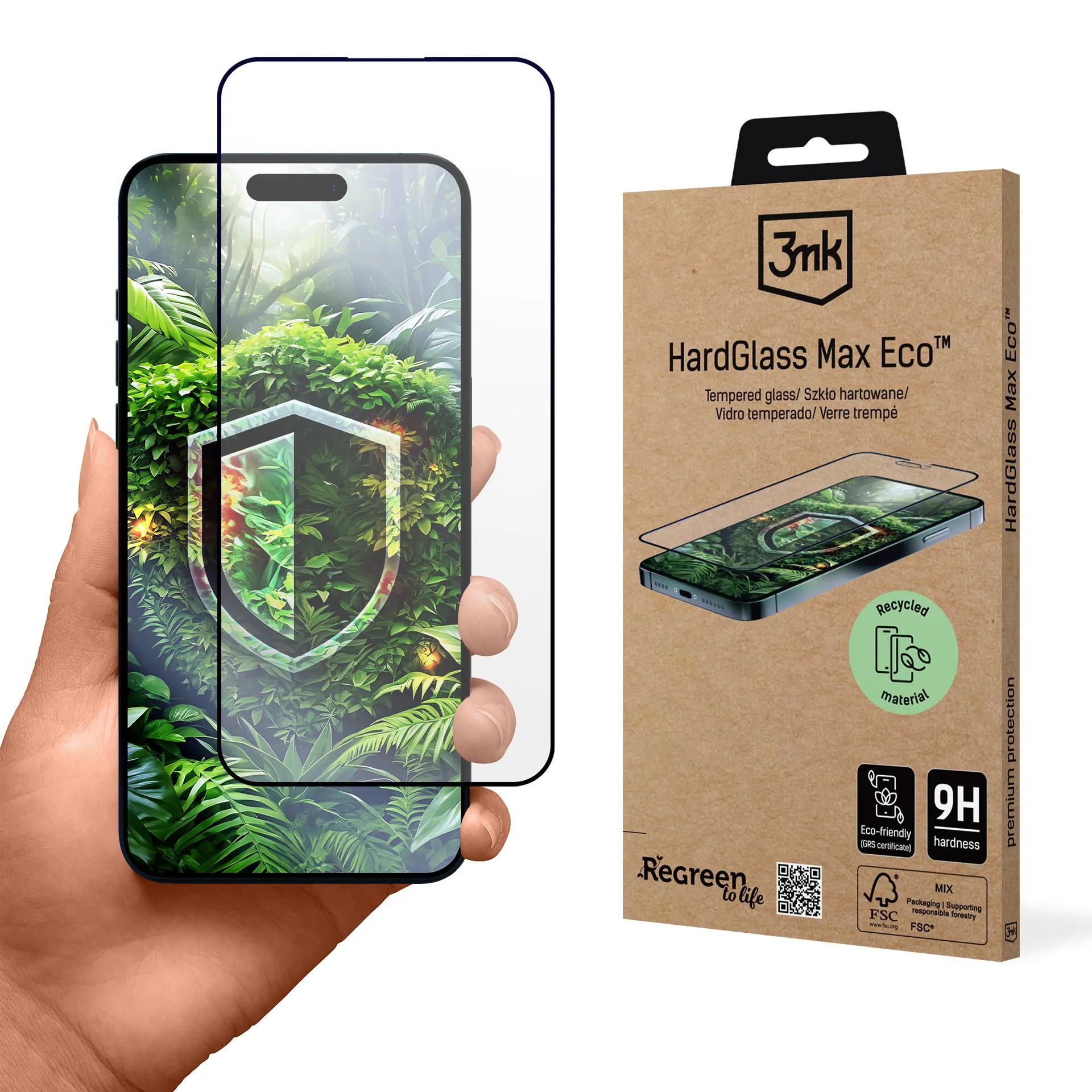 Verre trempé pour Apple iPhone 14 Pro Max - 3mk HardGlass Max Eco