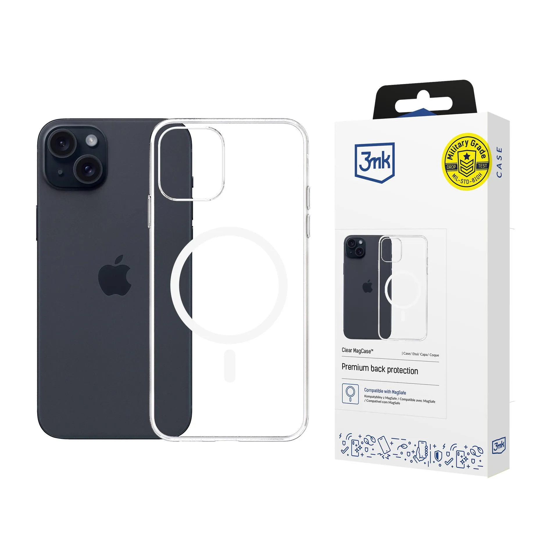 Coque pour Apple iPhone 15 - 3mk Clear MagCase