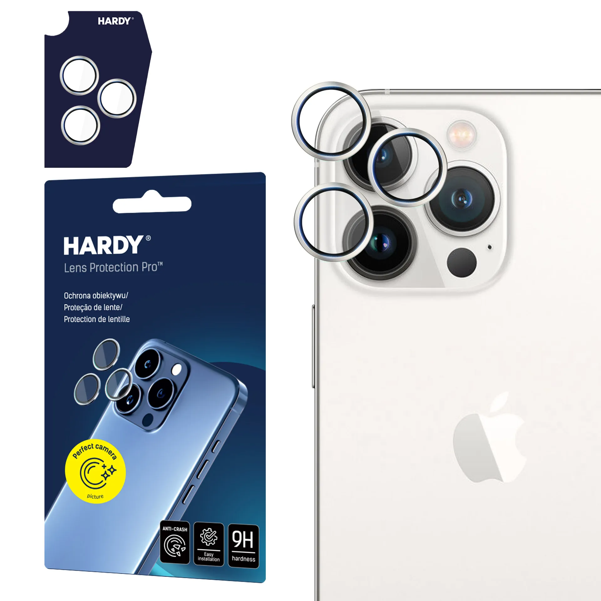 Protection de l'objectif pour Apple iPhone 15 Pro - 3mk HARDY Lens Protection Pro