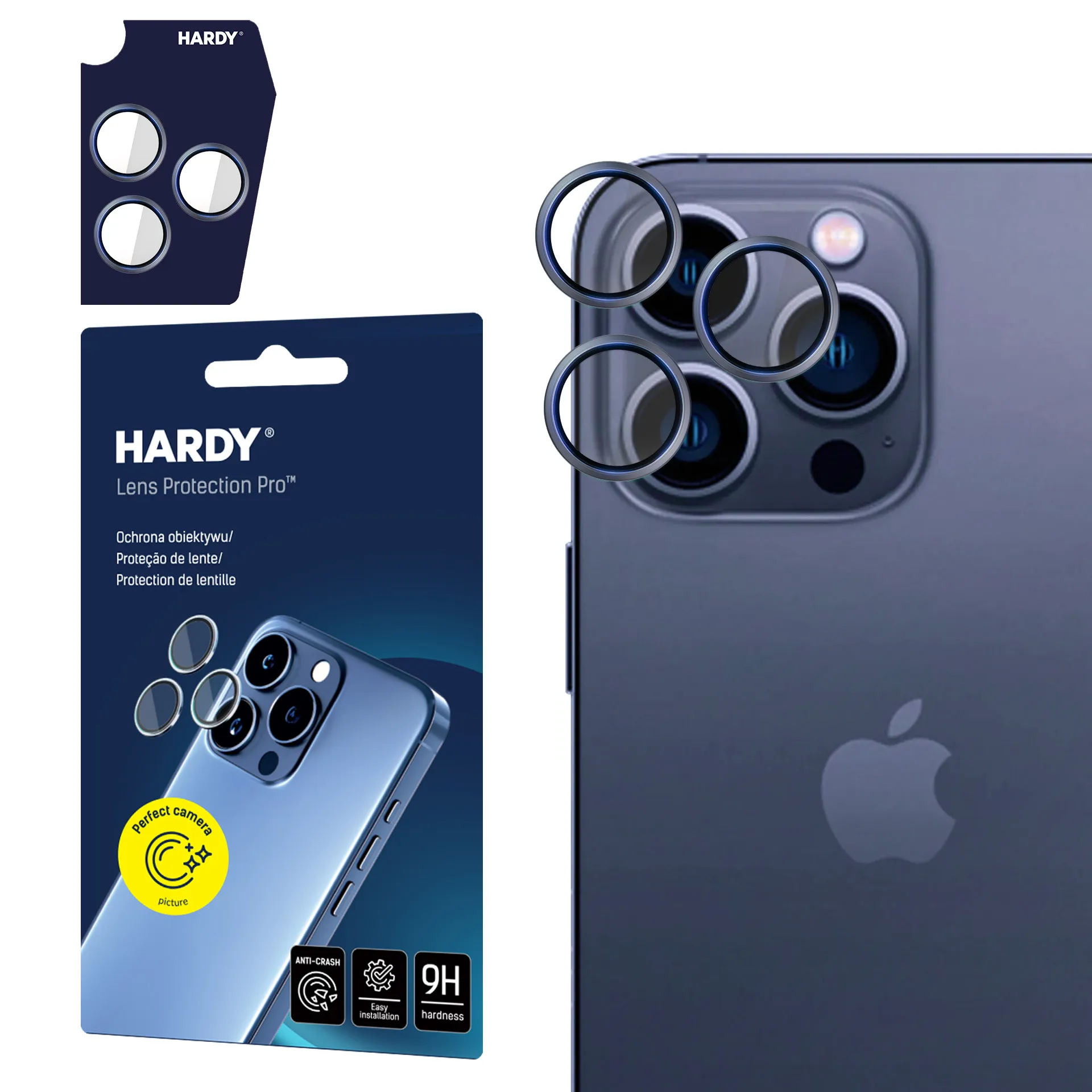 Protection de l'objectif pour Apple iPhone 15 Pro - 3mk HARDY Lens Protection Pro