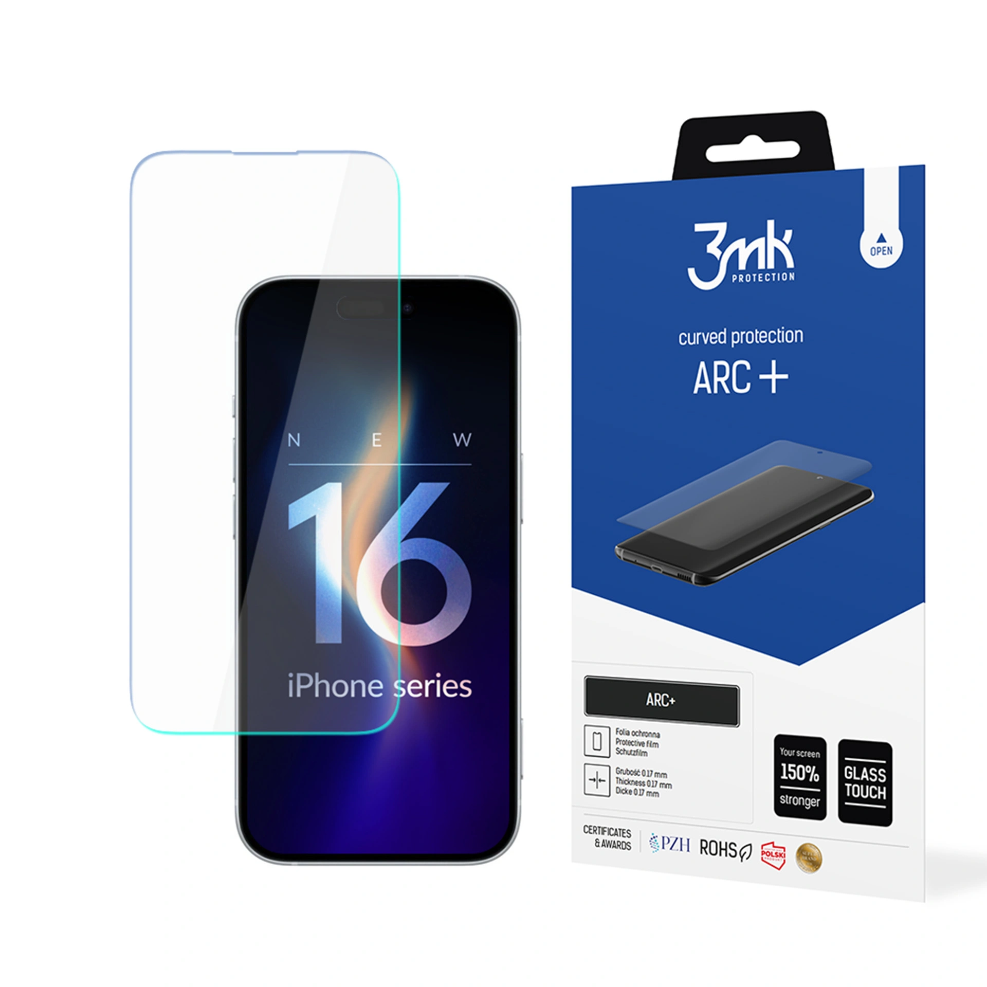 Film de protection pour Apple iPhone 16 - 3mk ARC+