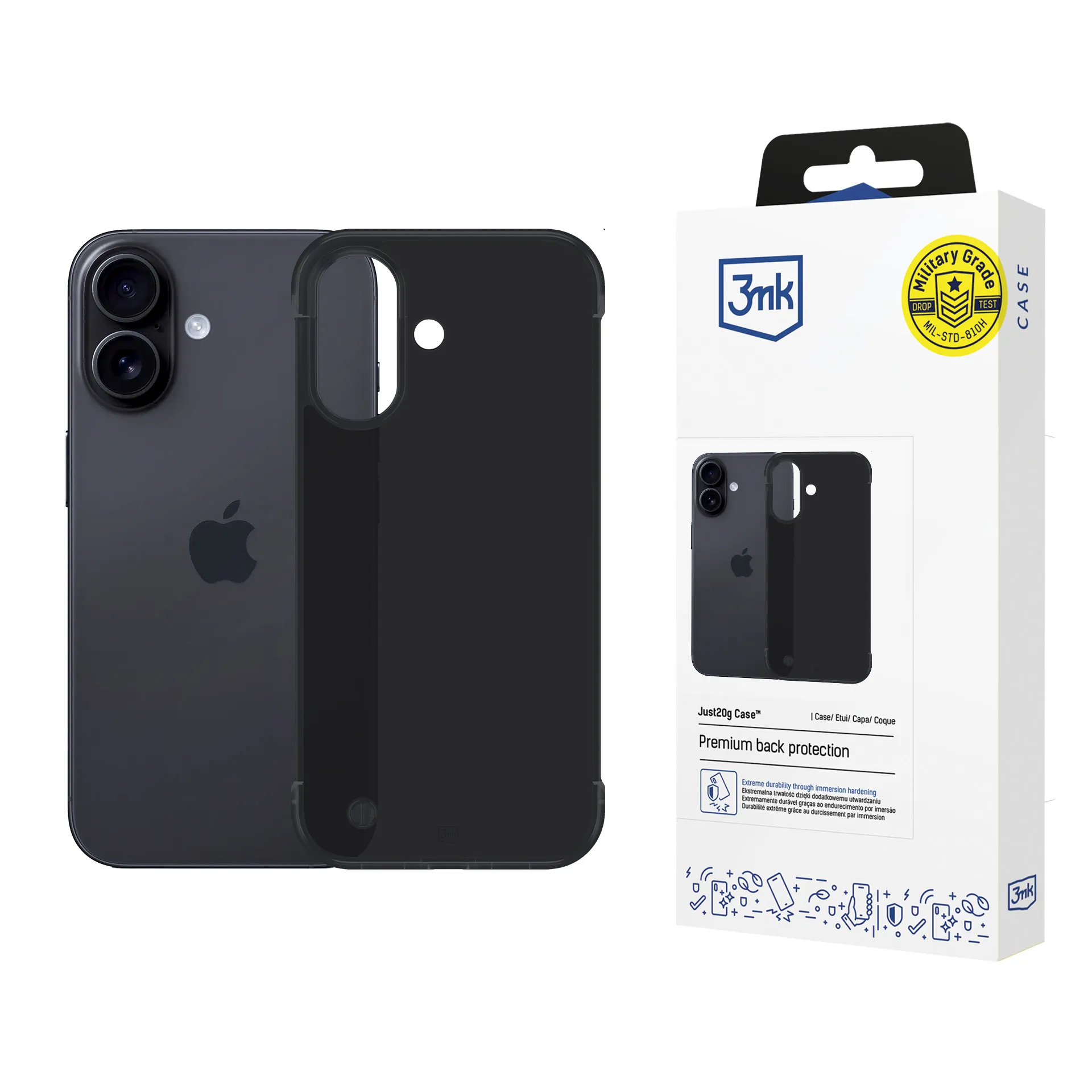 Coque ultra leg?re pour Apple iPhone 16 Plus - 3mk Just20g Matt Case