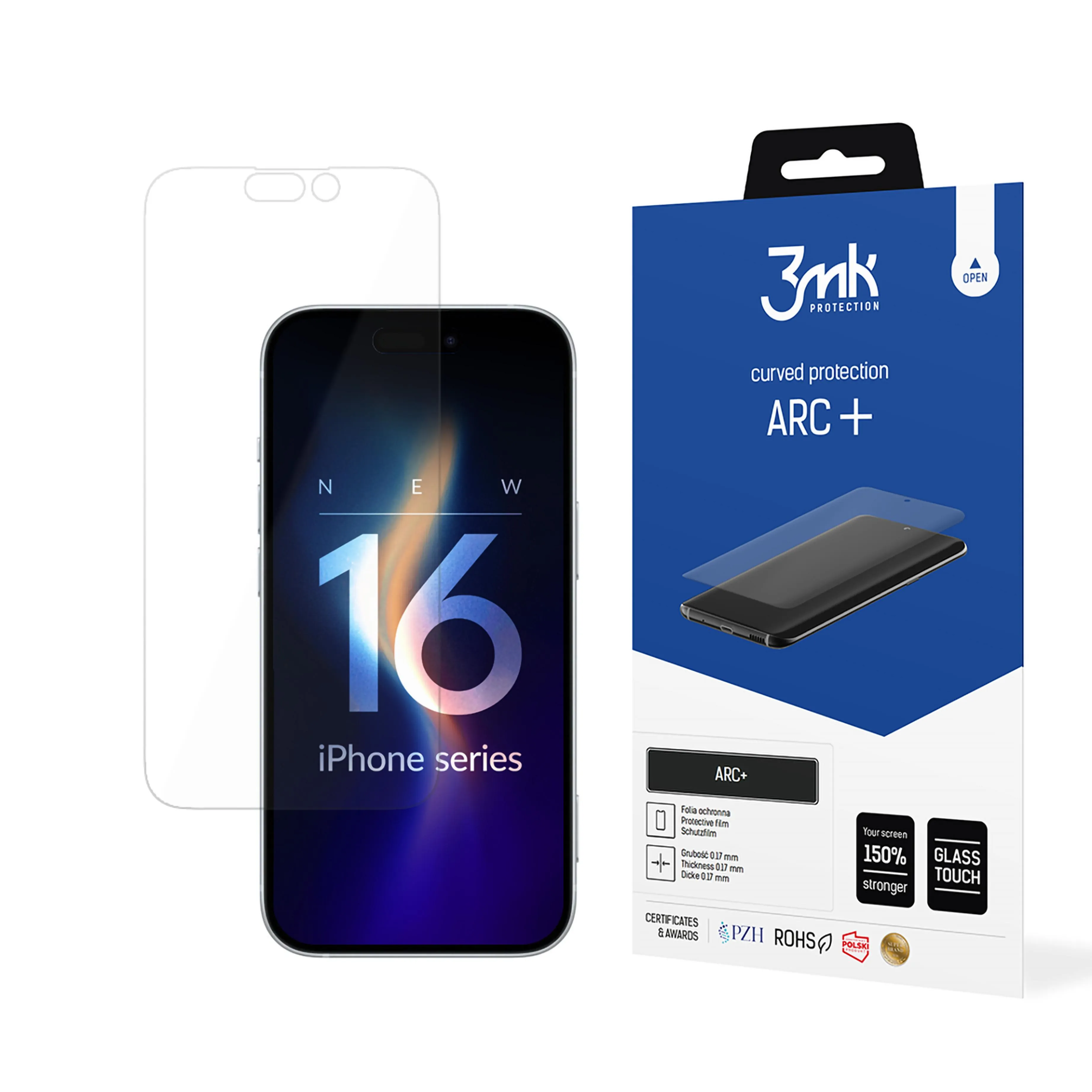 Film de protection pour Apple iPhone 16 Pro - 3mk ARC+