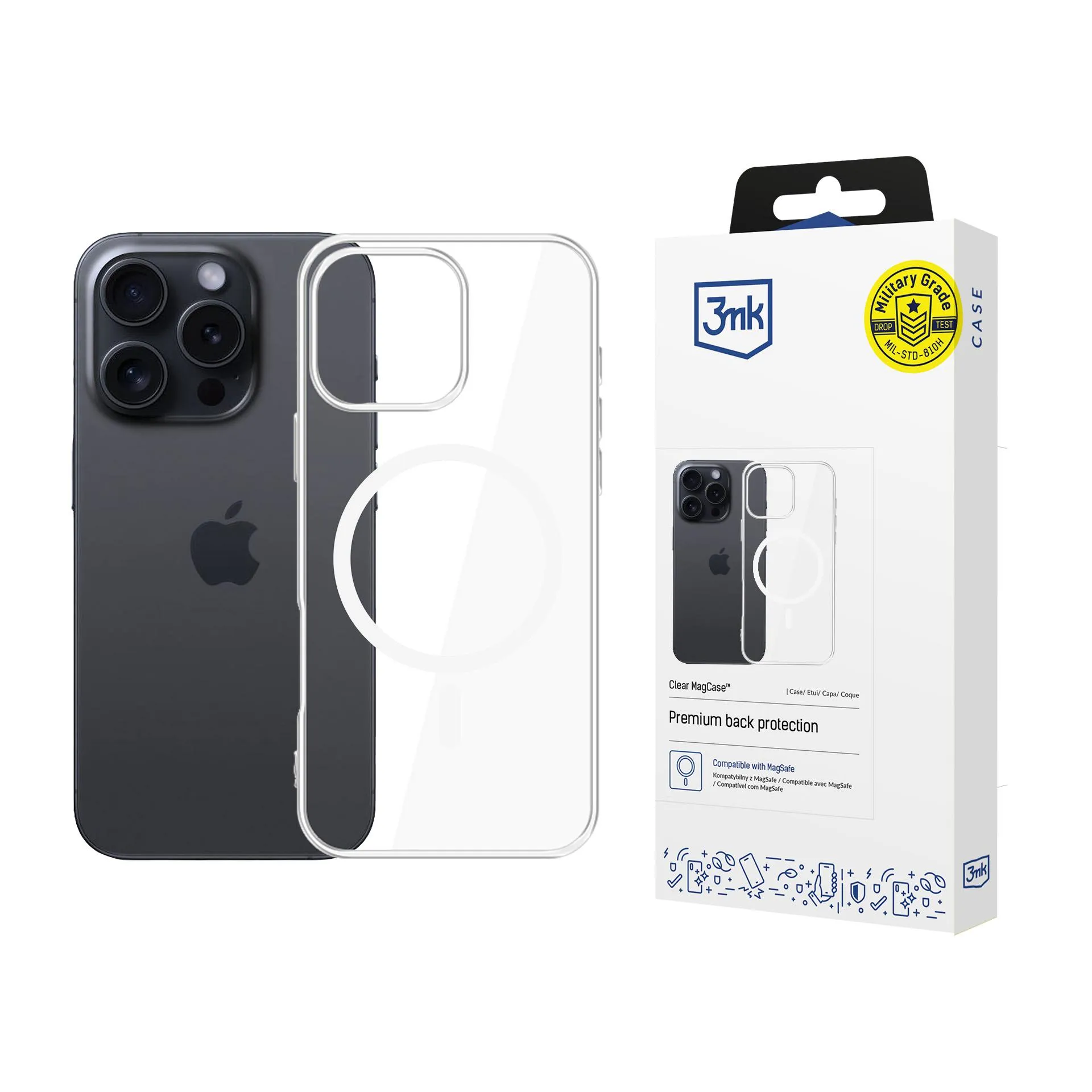 Coque pour Apple iPhone 16 Pro - 3mk Clear MagCase