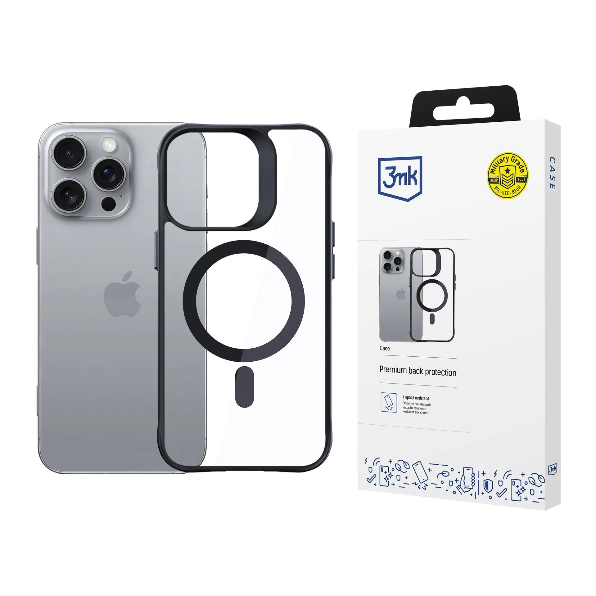 Coque pour Apple iPhone 16 Pro Max - 3mk Satin Armor MagCase