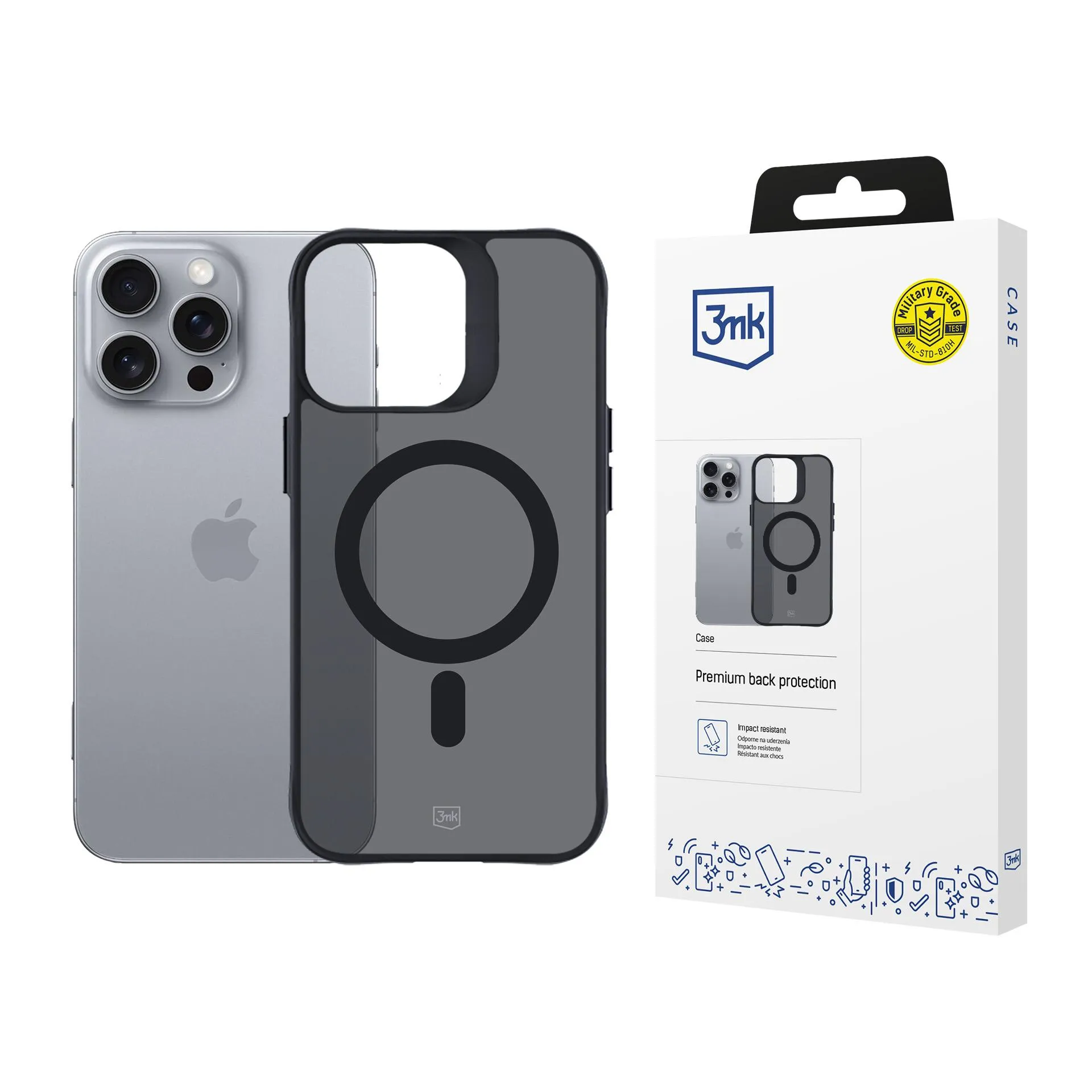 Coque pour Apple iPhone 16 Pro Max - 3mk Smoke MagCase