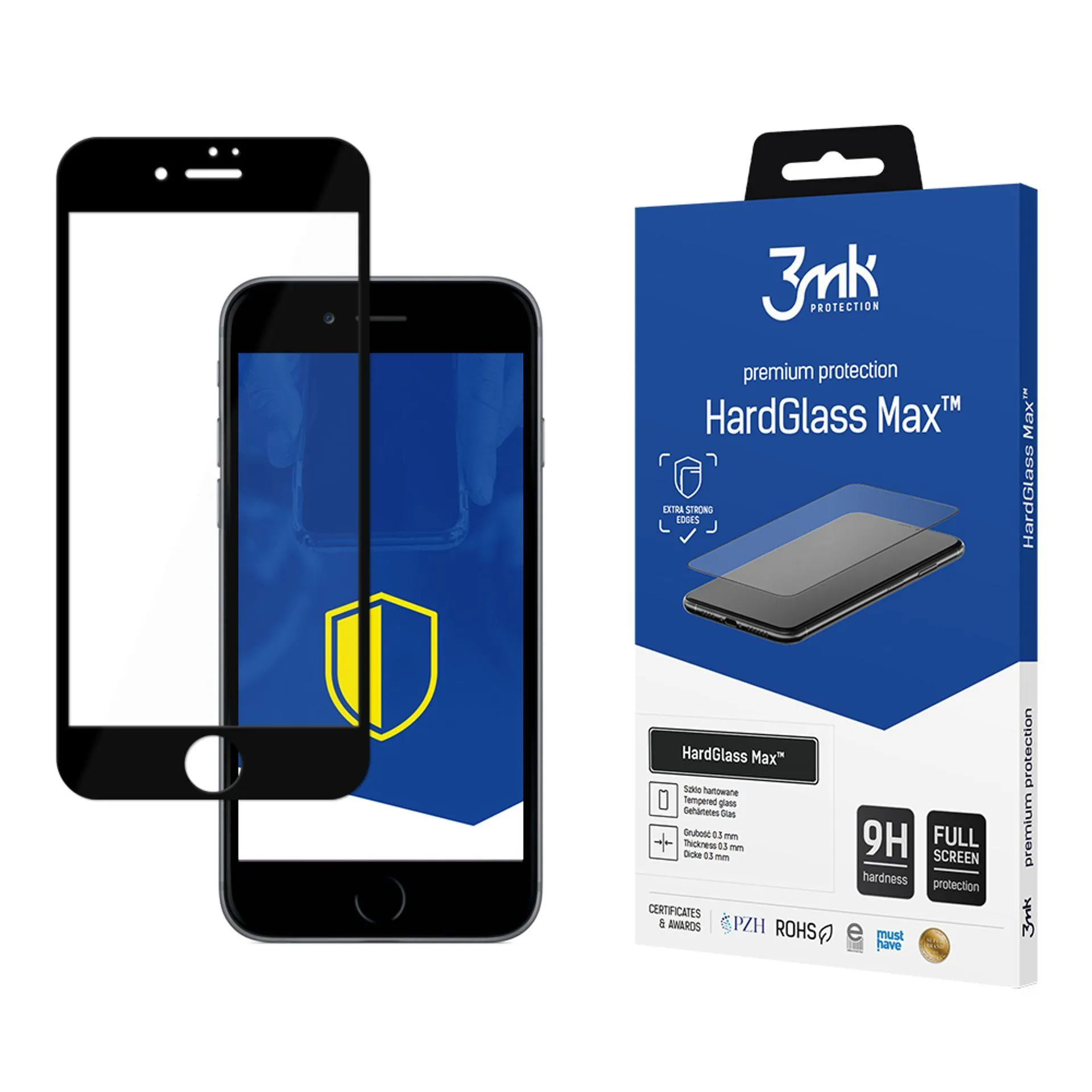 Verre trempé renforcé pour Apple iPhone 7 Plus - 3mk HardGlass Max