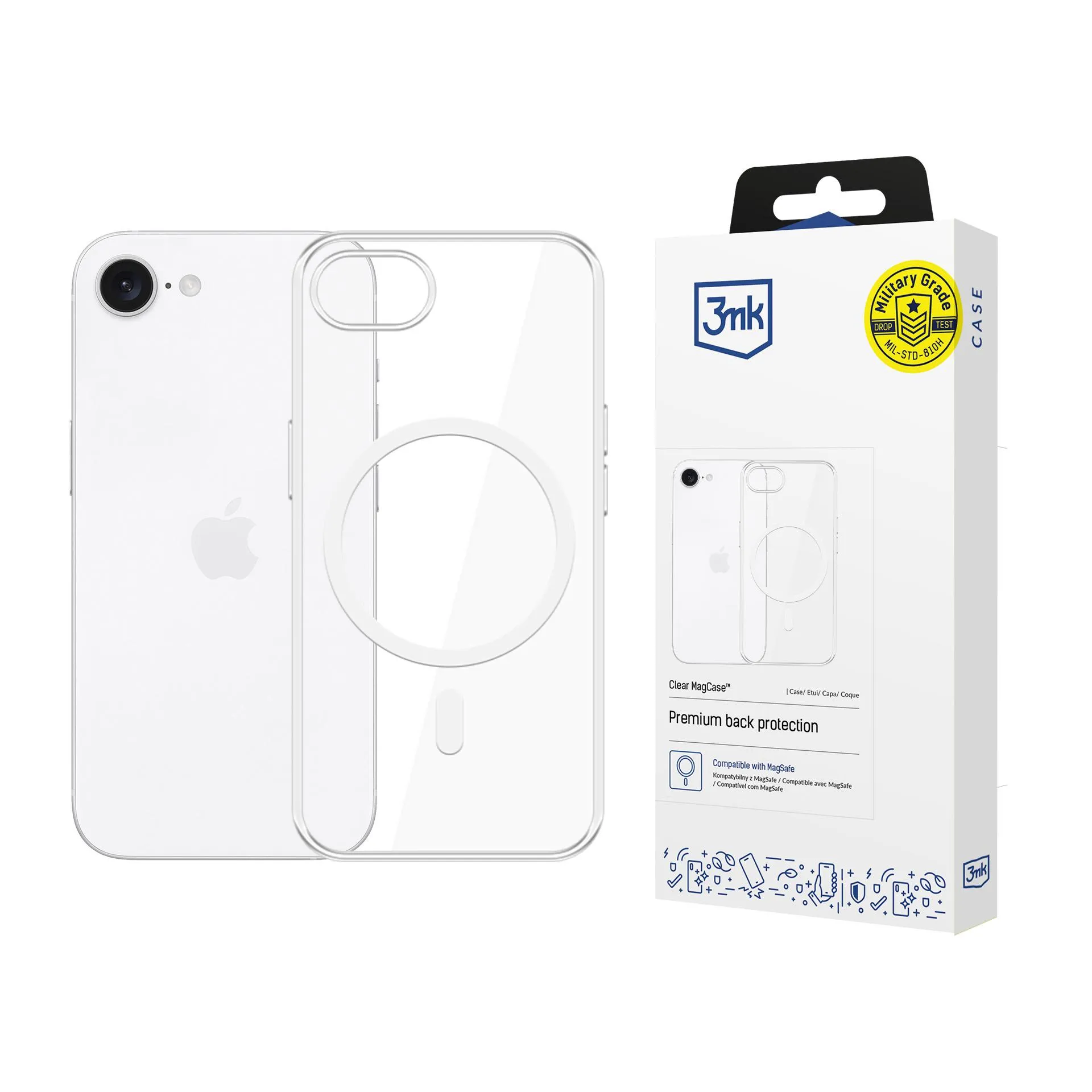 Coque pour Apple iPhone 16E - 3mk Clear MagCase