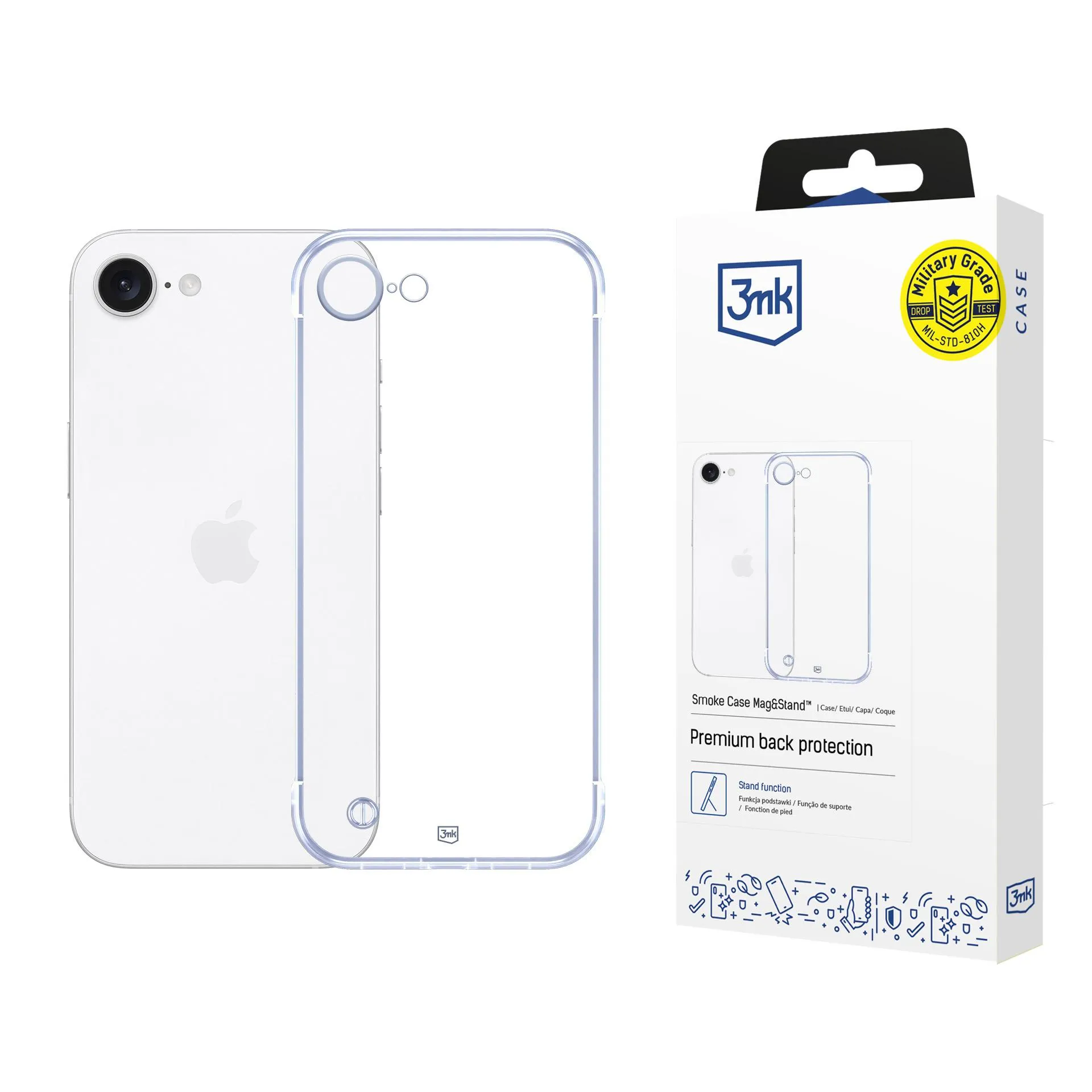 Coque ultra leg?re pour Apple iPhone 16E - 3mk Just20g Clear Case
