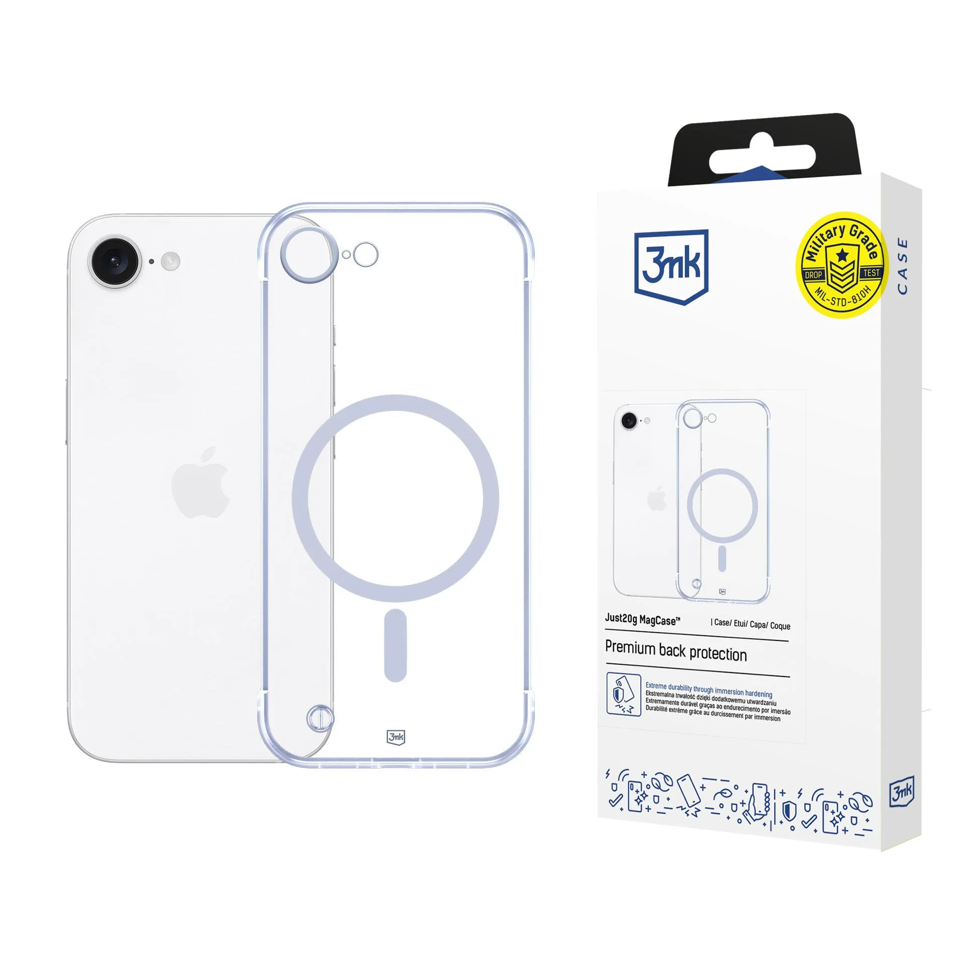 Coque ultra leg?re poor Apple iPhone 16E - 3mk Just20g MagCase™