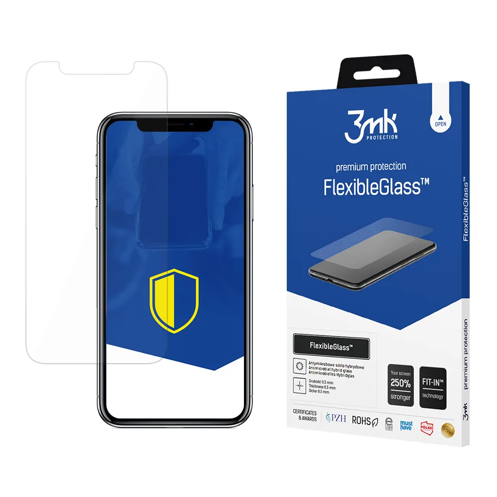 Verre hybride incassable sur Apple iPhone X - 3mk FlexibleGlass™