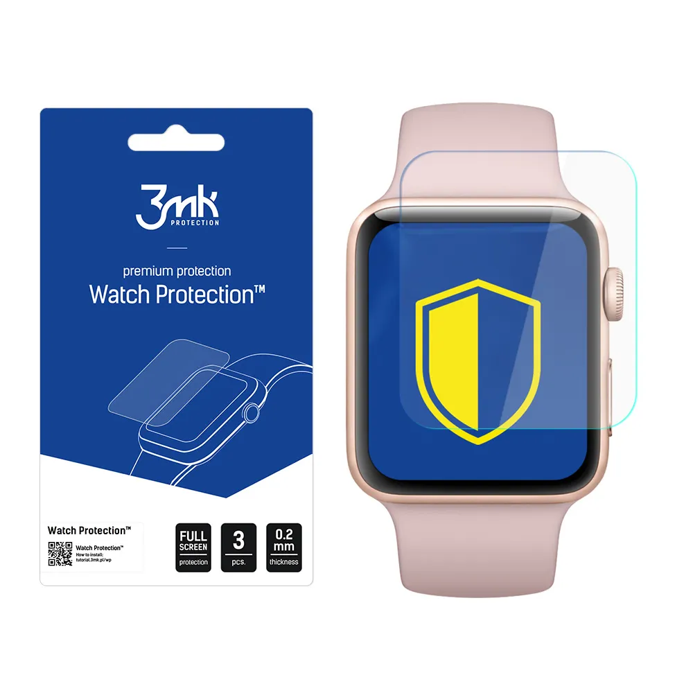 Film de protection pour montre connectée Apple Watch 3 38mm - 3mk Watch Protection