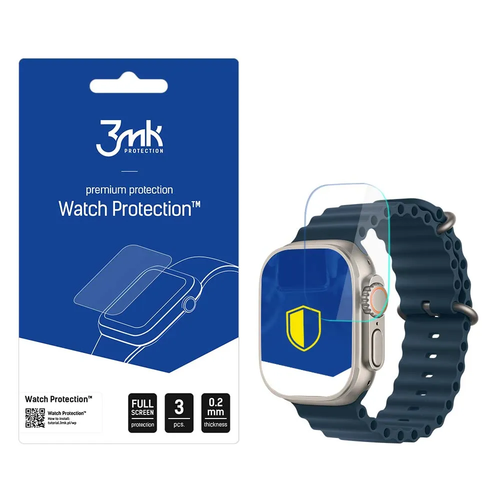 Protection d'écran en verre pour montre connectée Apple Watch Ultra/Ultra 2 - 3mk Watch Protection