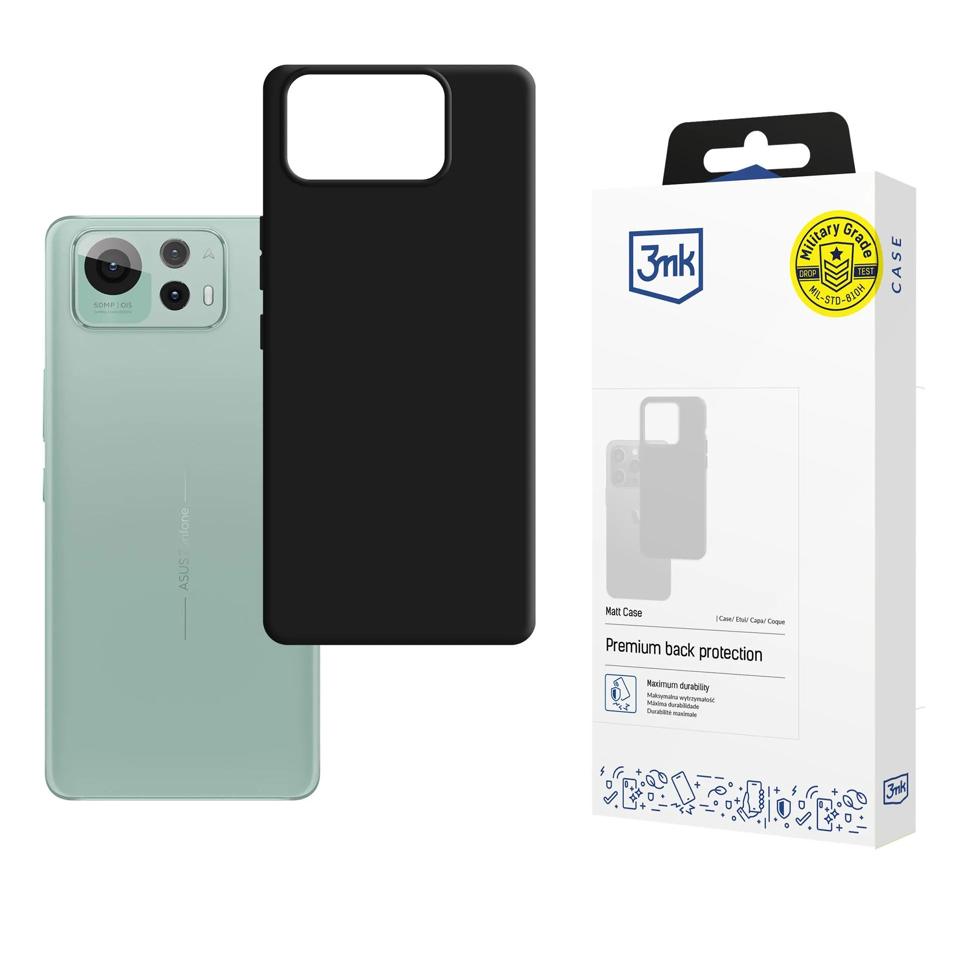 Coque pour Asus Zenfone 12 Ultra - 3mk Matt Case Noir