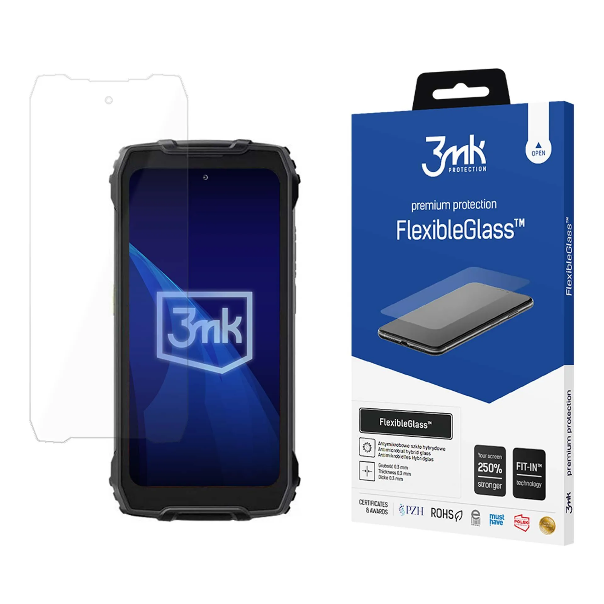 Verre hybride anti-casse pour Blackview BV7300 - 3mk FlexibleGlass™