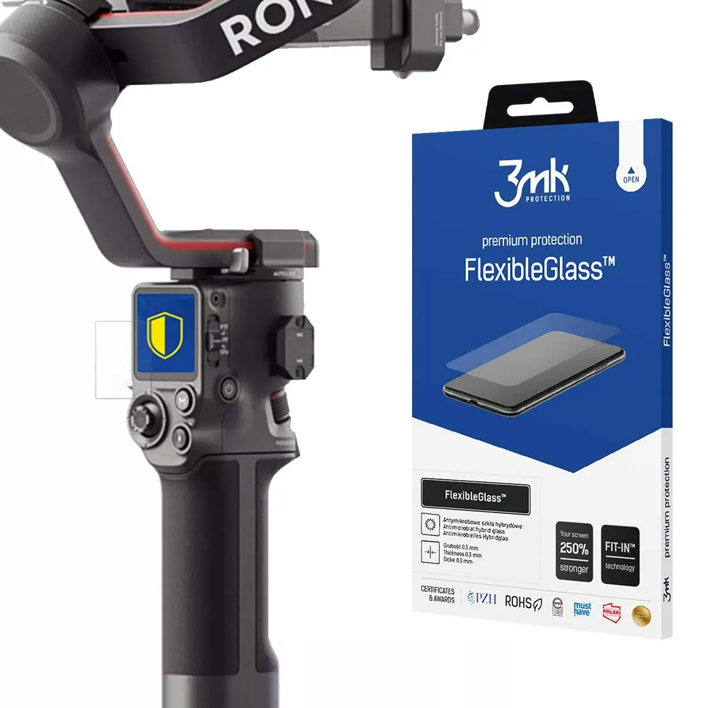Verre hybride incassable pour DJI RS 3 / RS 3 Pro - 3mk FlexibleGlass™