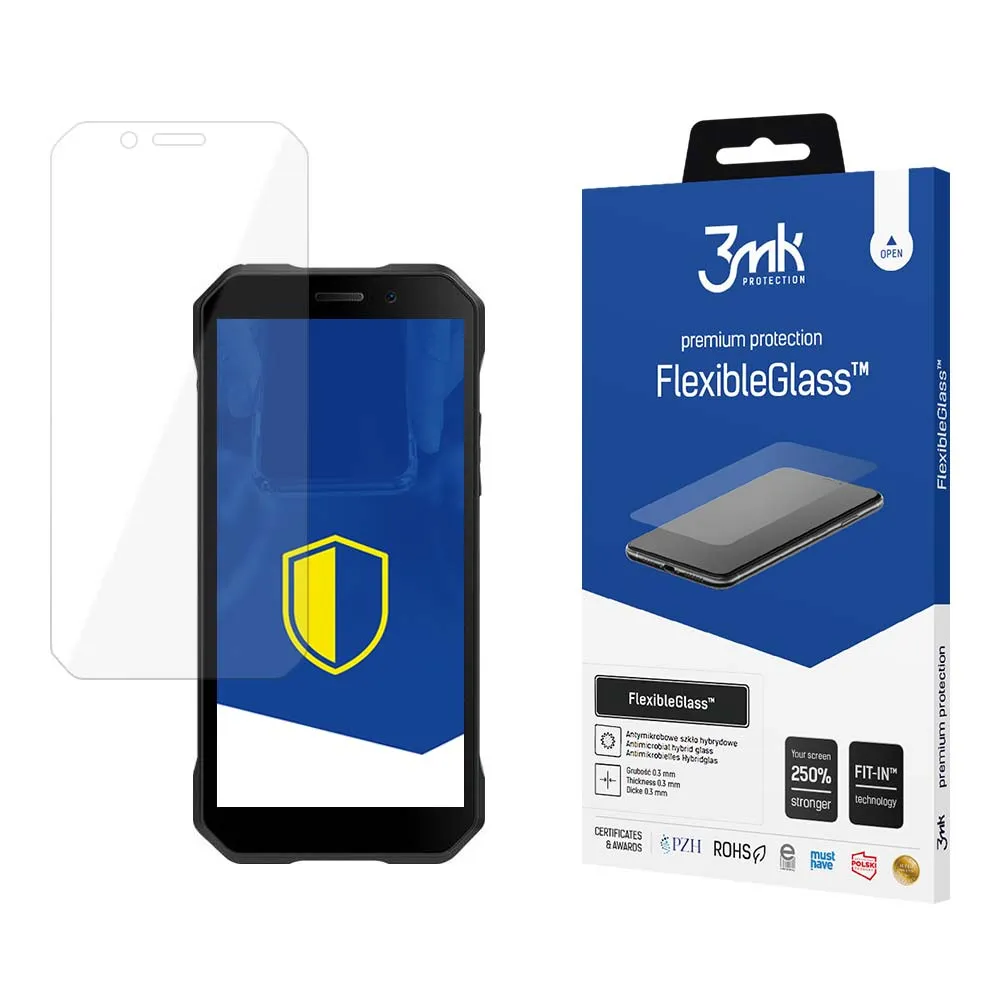 Verre hybride incassable pour Doogee S61 - 3mk FlexibleGlass™