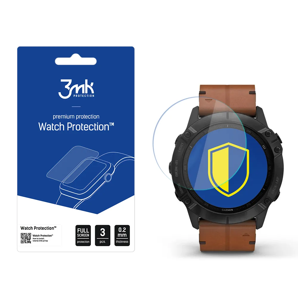 Verre de protection pour montre connectée Garmin Fenix 6X - 3mk Watch Protection