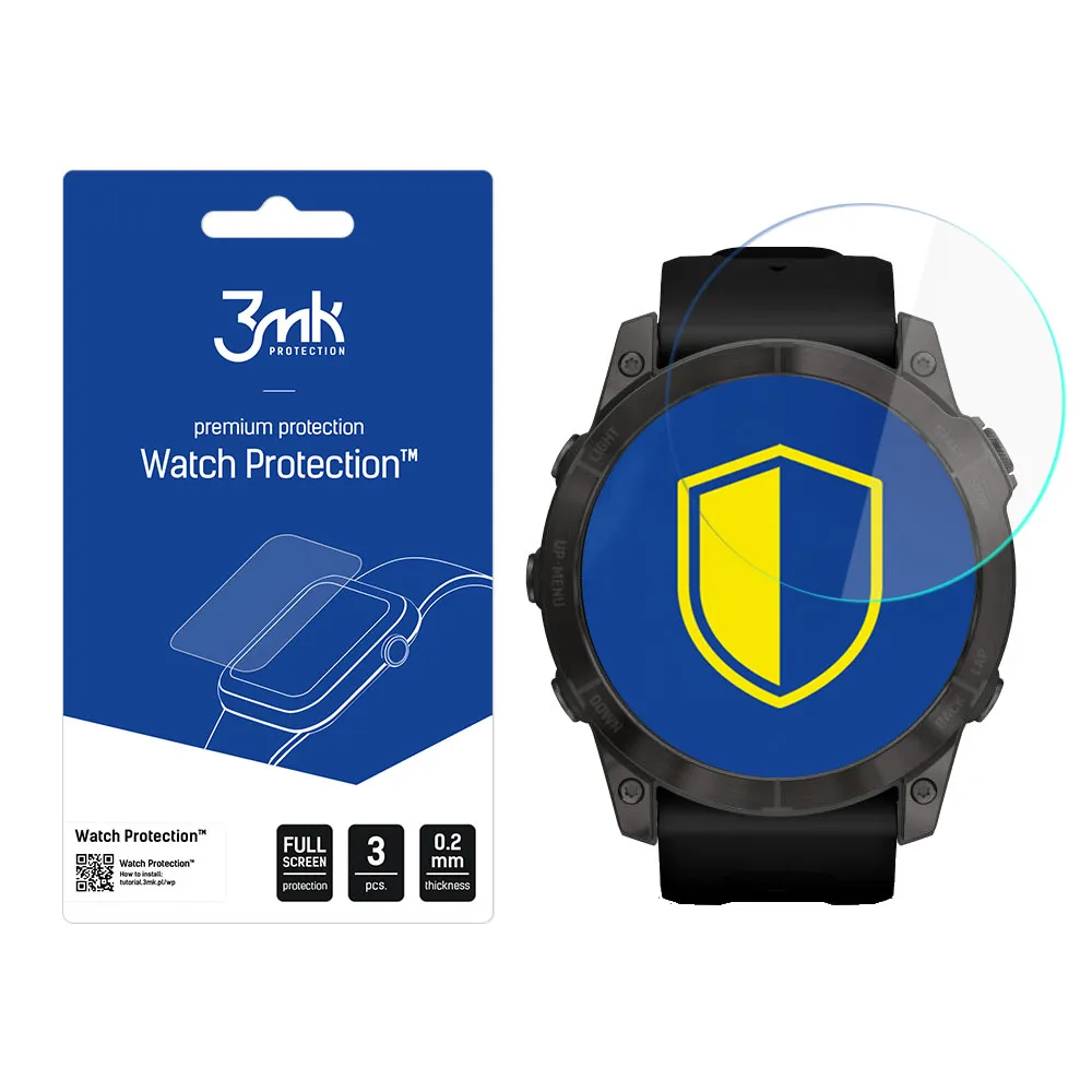 Verre de protection pour montre connectée Garmin Fenix 7 - 3mk Watch Protection