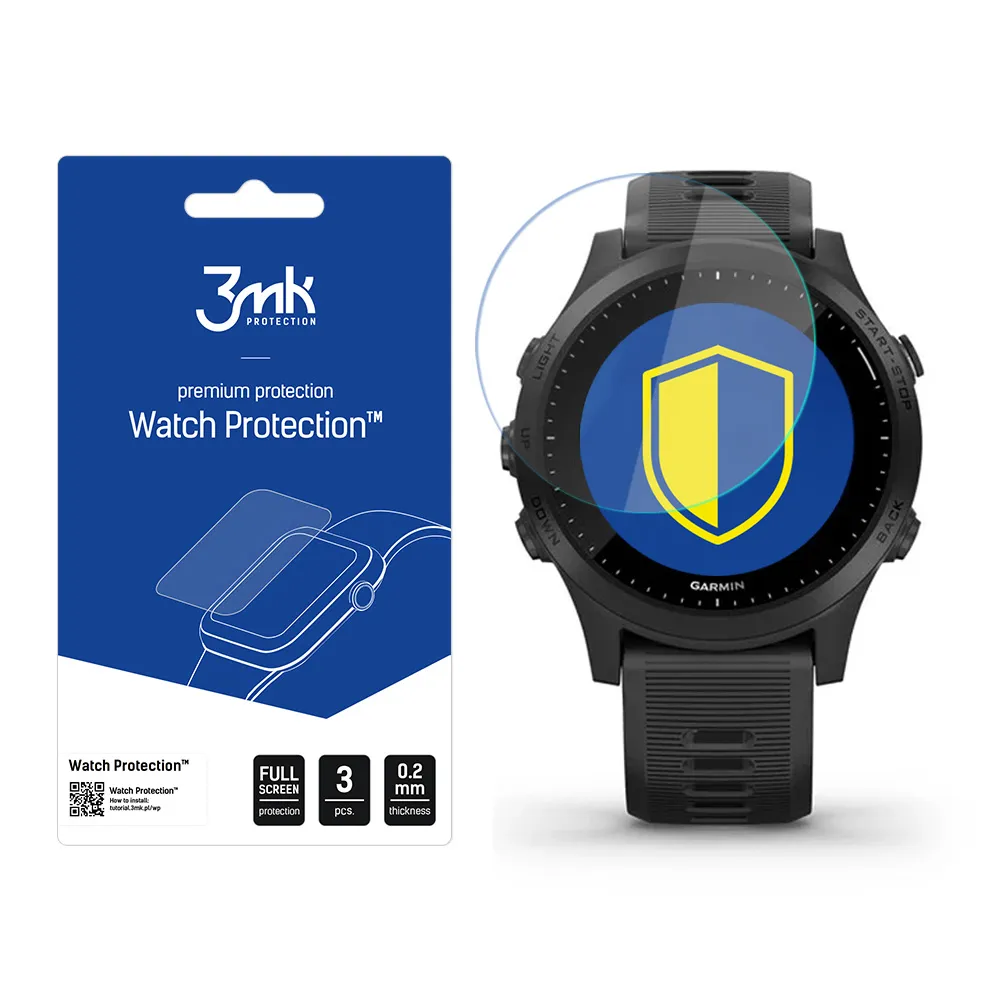 Verre de protection pour montre connectée Garmin Forerunner 945 - 3mk Watch Protection