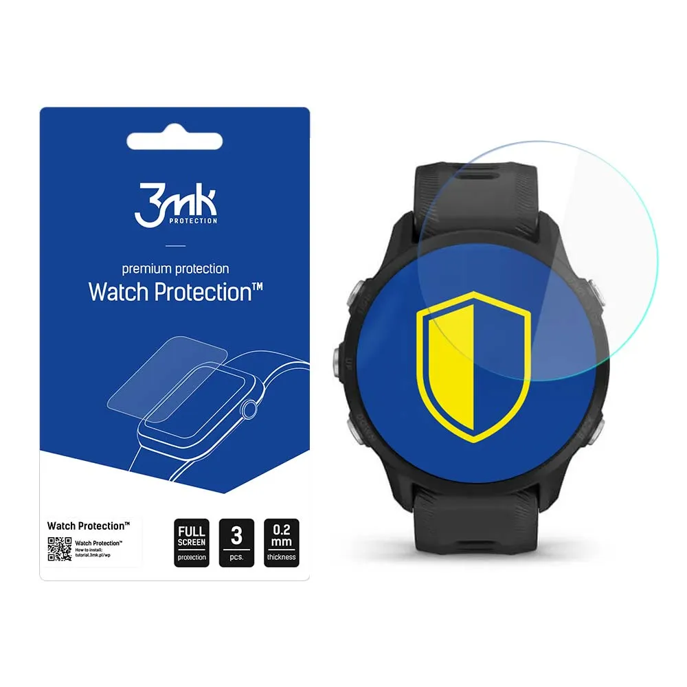 Verre de protection pour montre connectée Garmin Forerunner 955 - 3mk Watch Protection