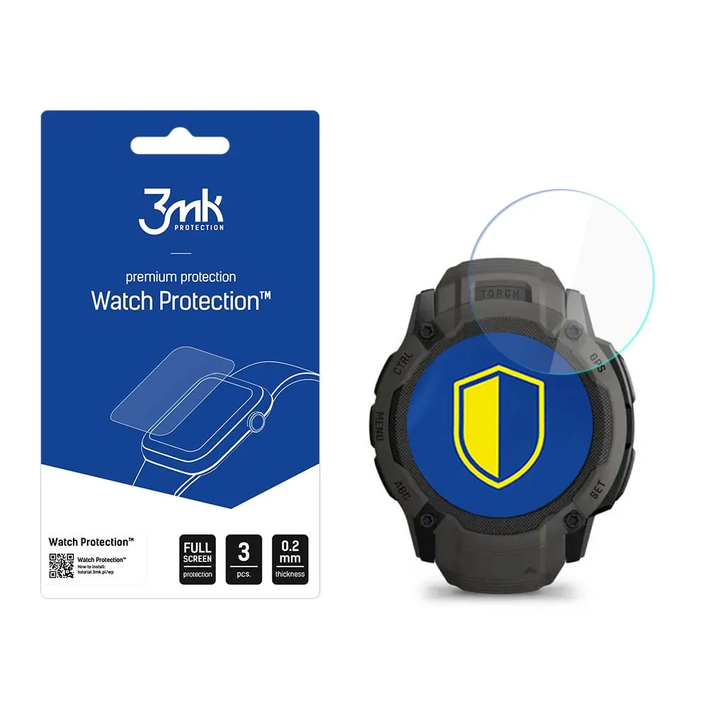 Verre de protection pour montre connectée Garmin Instinct 2X - 3mk Watch Protection