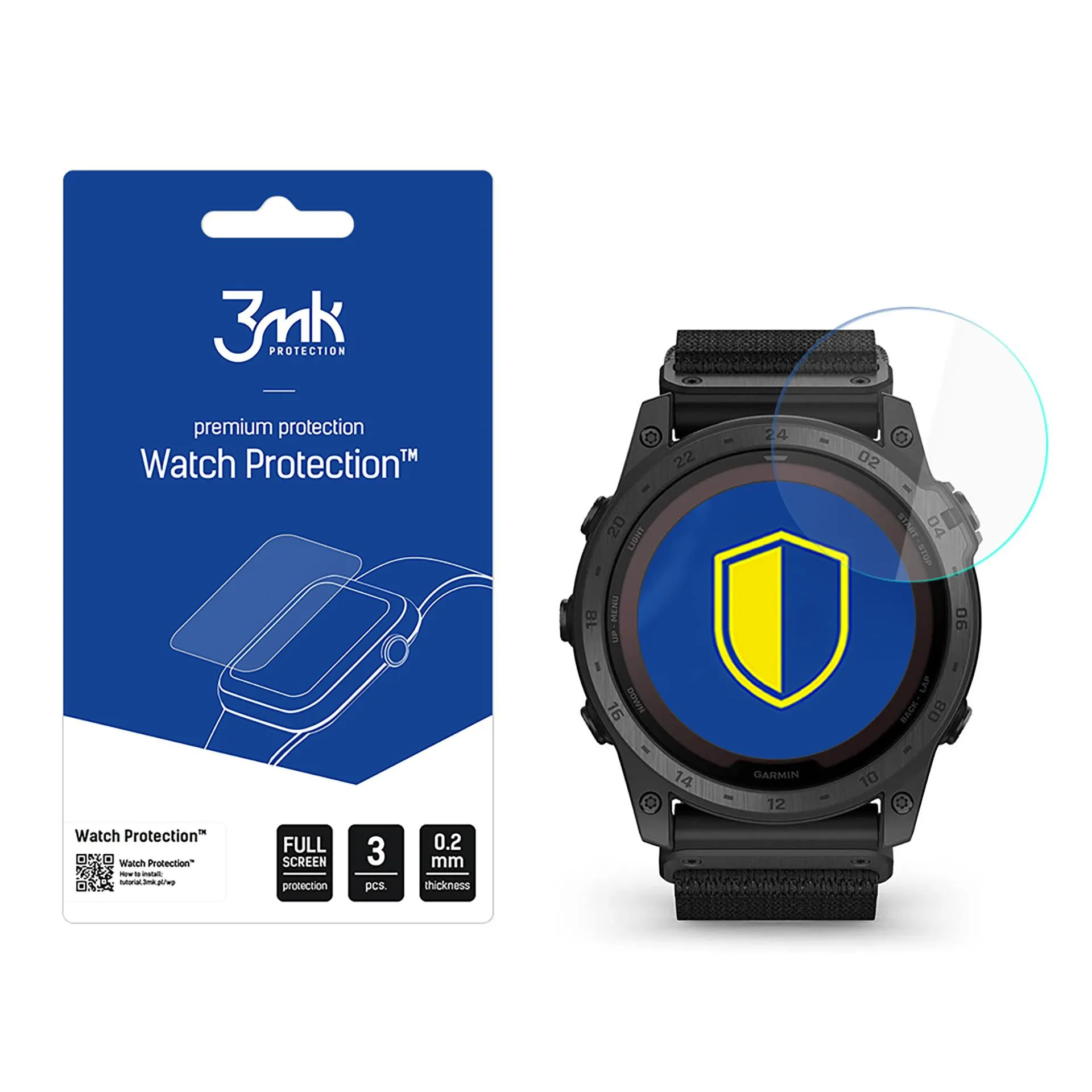 Verre de protection pour montre connectée Garmin Tactix 7 Pro - 3mk Watch Protection