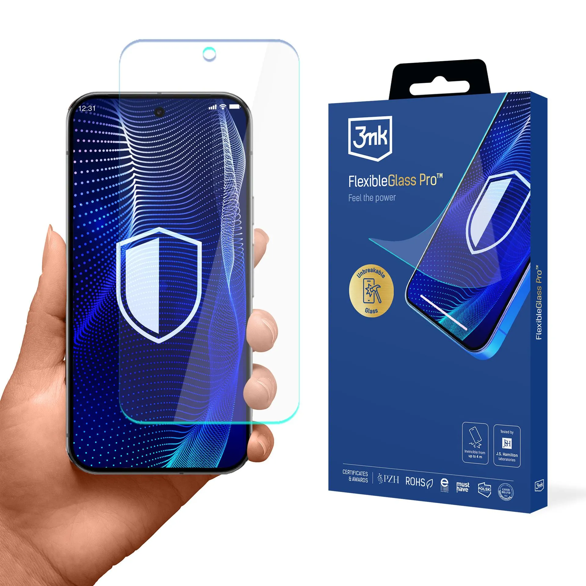 Verre incassable pour Google Pixel 9 Pro XL - 3mk FlexibleGlass Pro