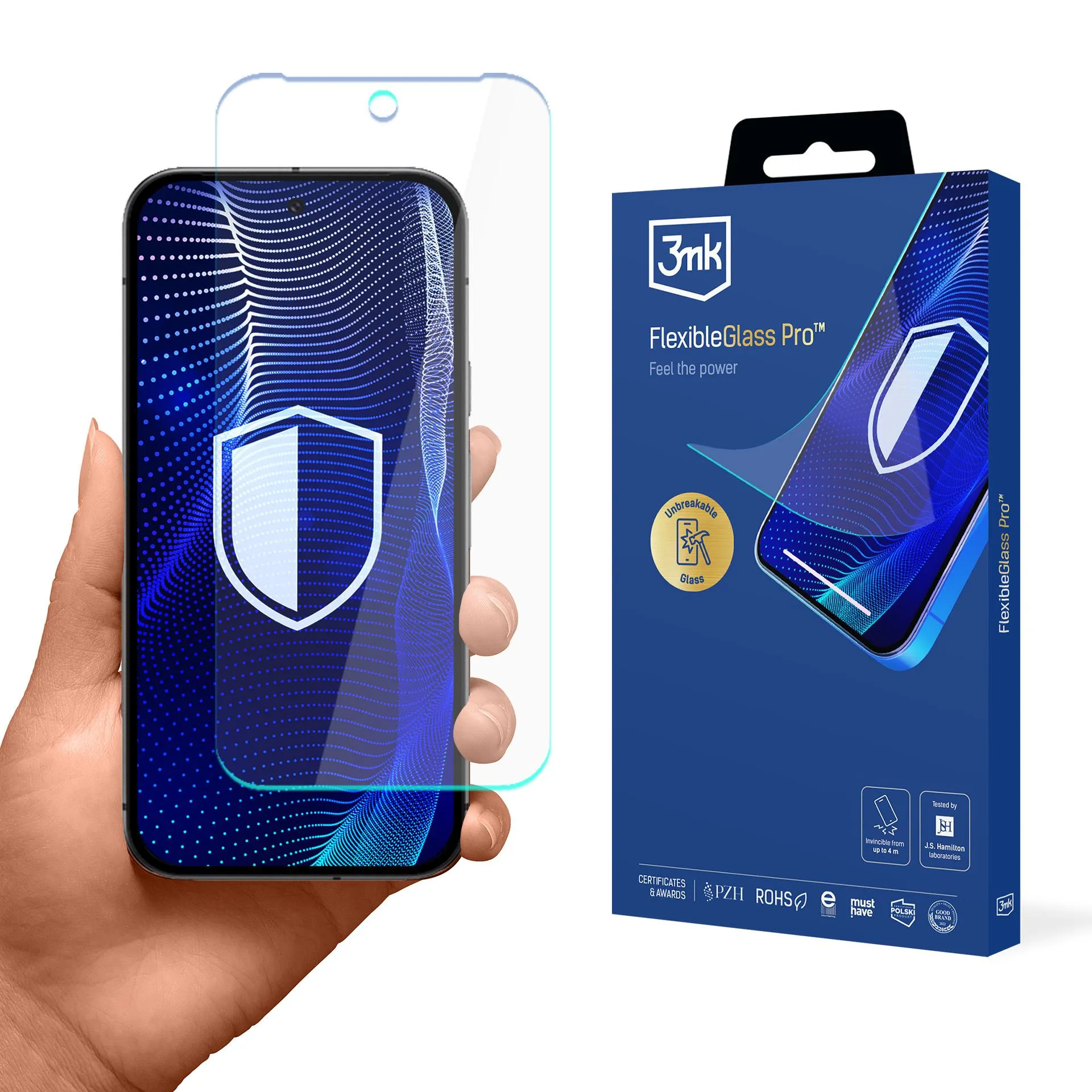 Verre incassable pour Google Pixel 9A - 3mk FlexibleGlass Pro