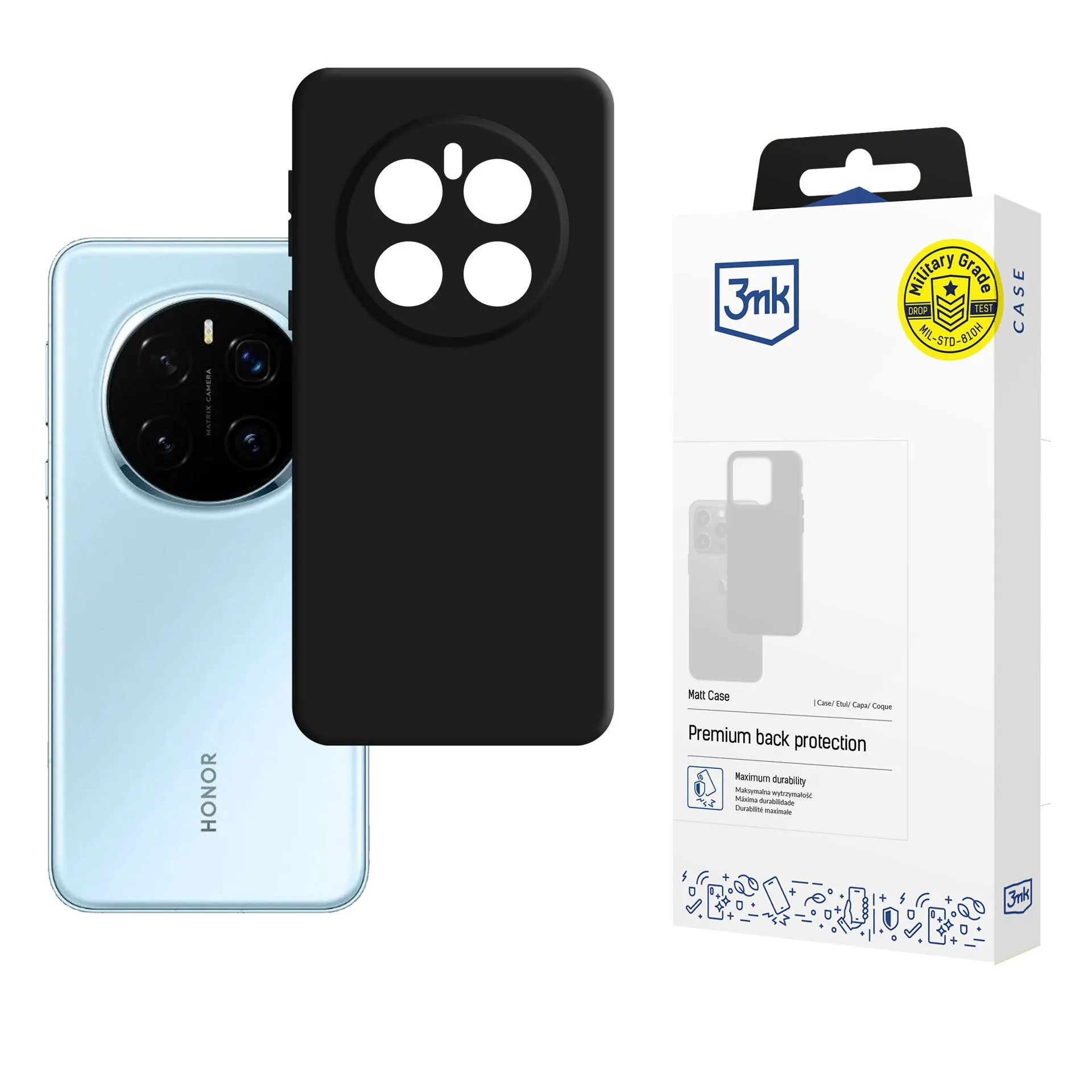 Coque pour Honor Magic 7 - 3mk Matt Case Noir