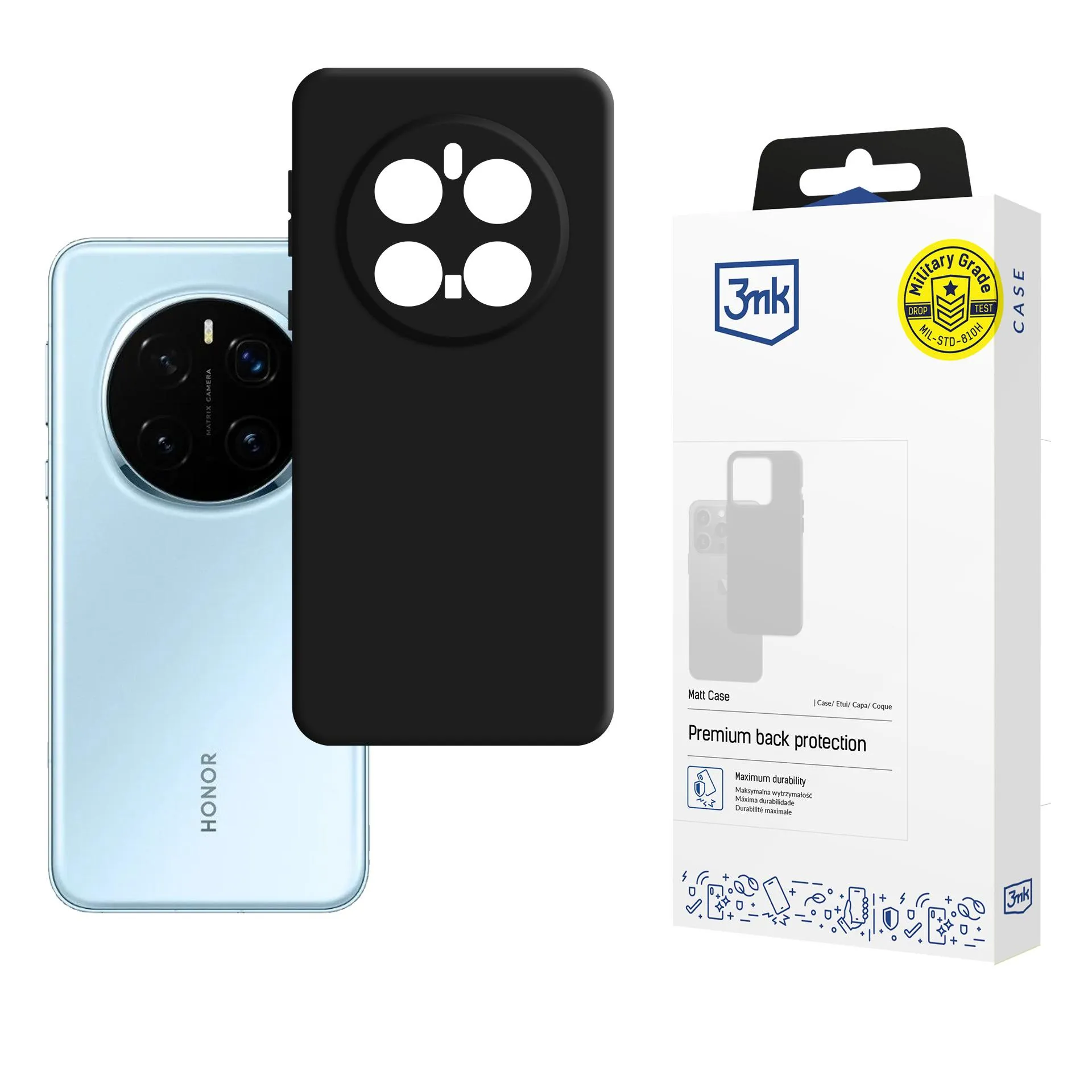 Coque pour Honor Magic 7 Pro - 3mk Matt Case Noir