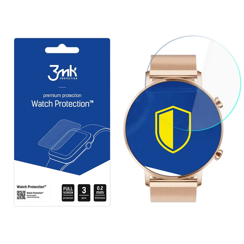 Film de protection pour montre connectée Huawei Watch GT 2 42mm - 3mk Watch Protection