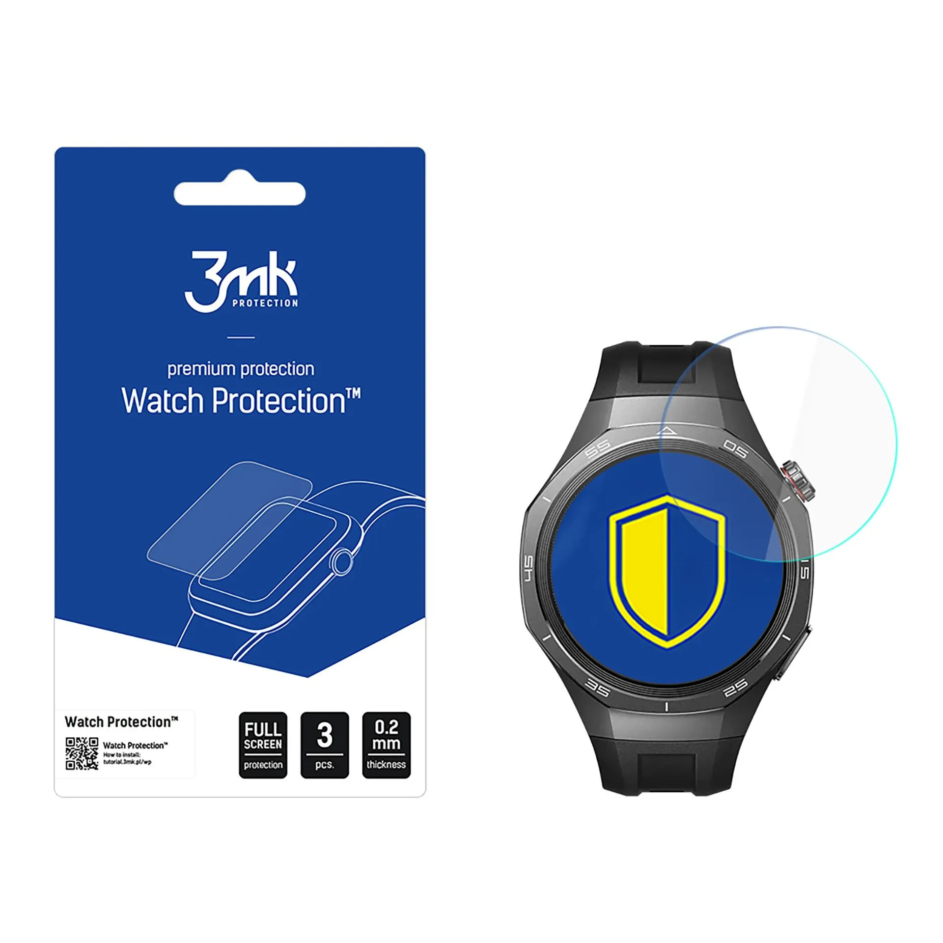 Protection d'écran en verre pour montre connectée Huawei Watch GT5 Pro 46mm - 3mk Watch Protection
