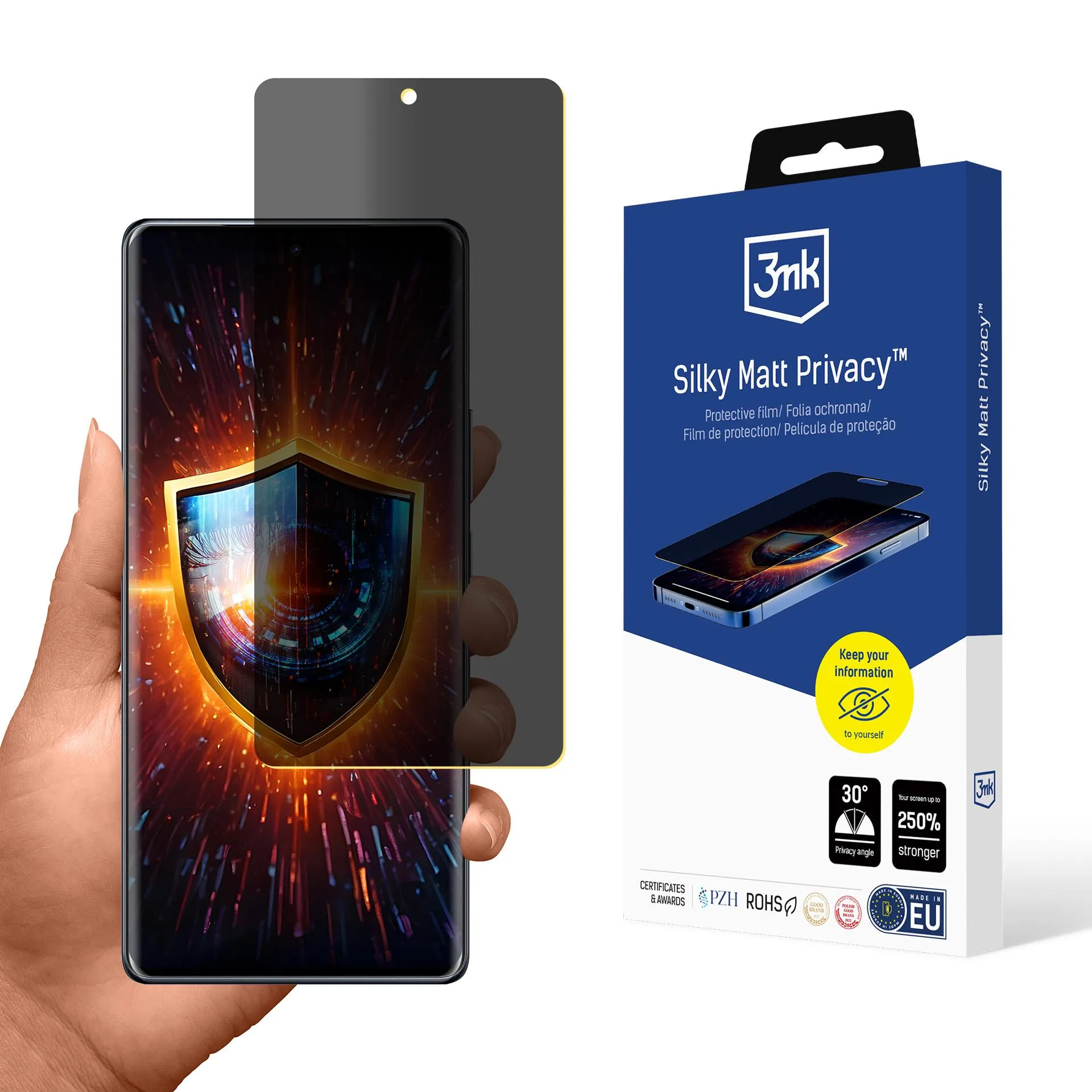 Film anti-espion pour Infinix Note 40 Pro - 3mk Silky Matt Privacy