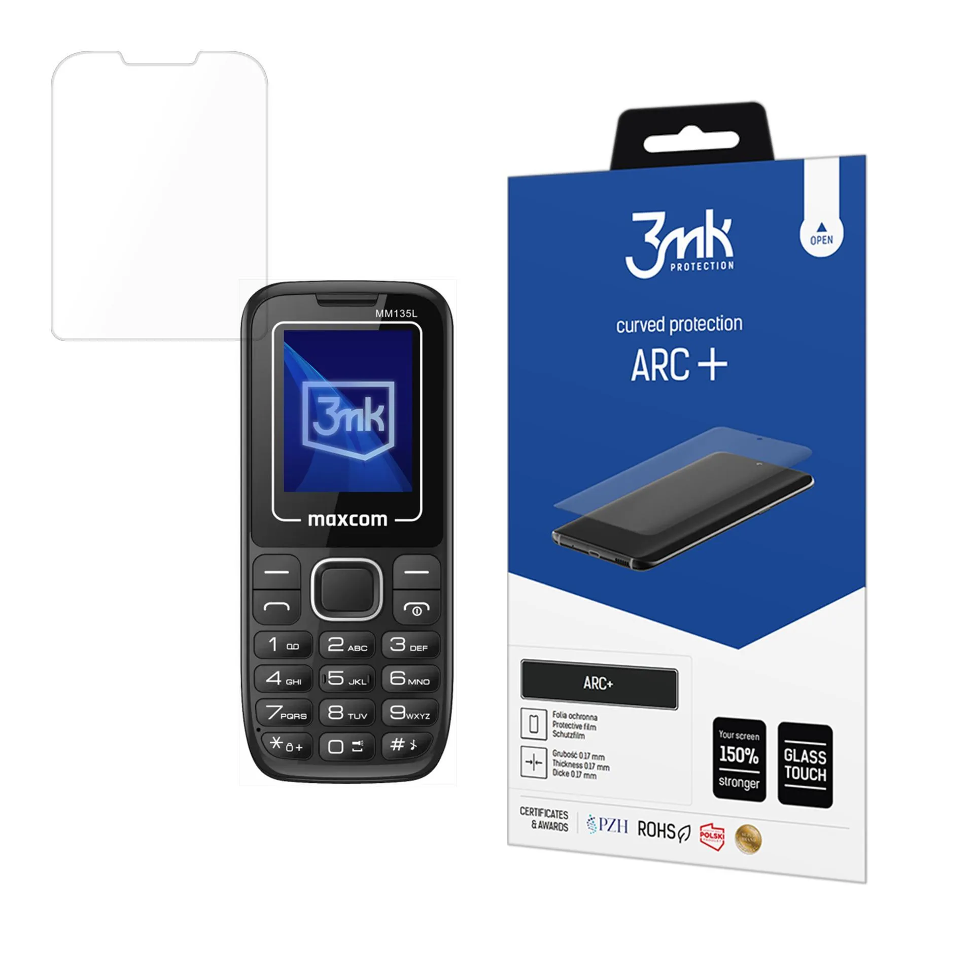 Film de protection pour Maxcom Classic MM135L - 3mk ARC+