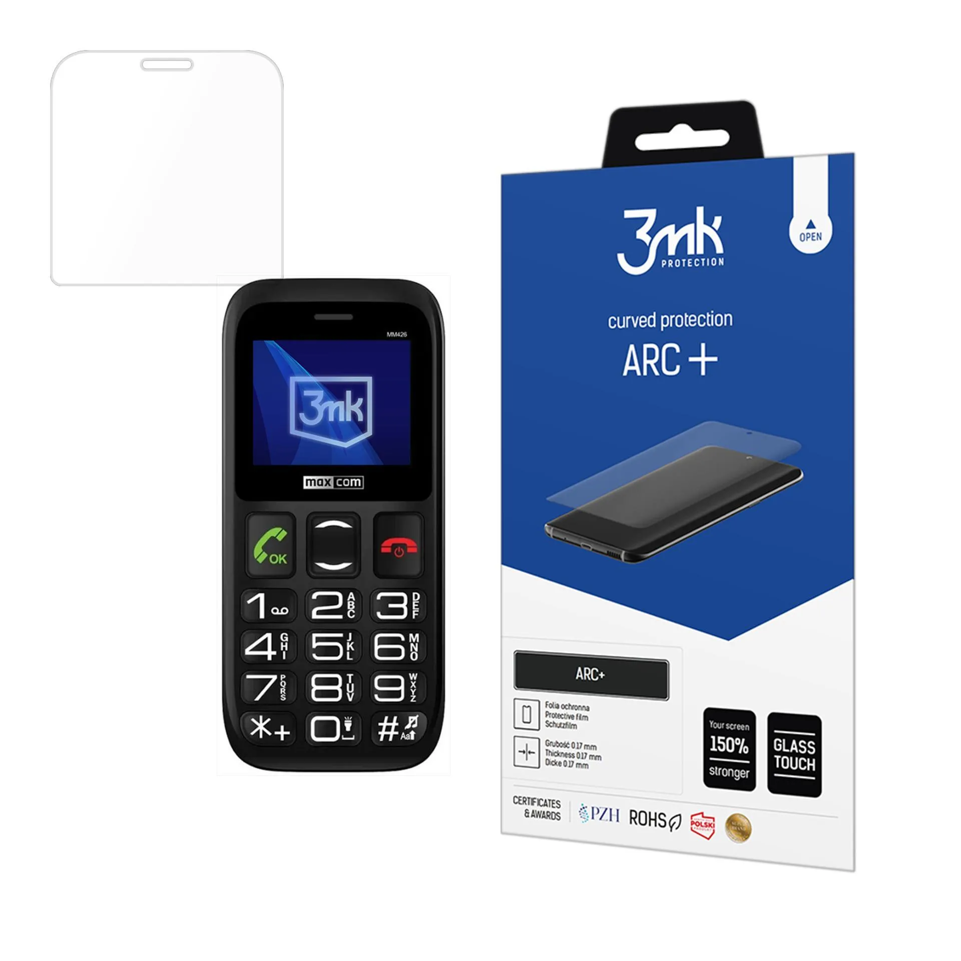 Film de protection pour Maxcom Comfort MM426 - 3mk ARC+