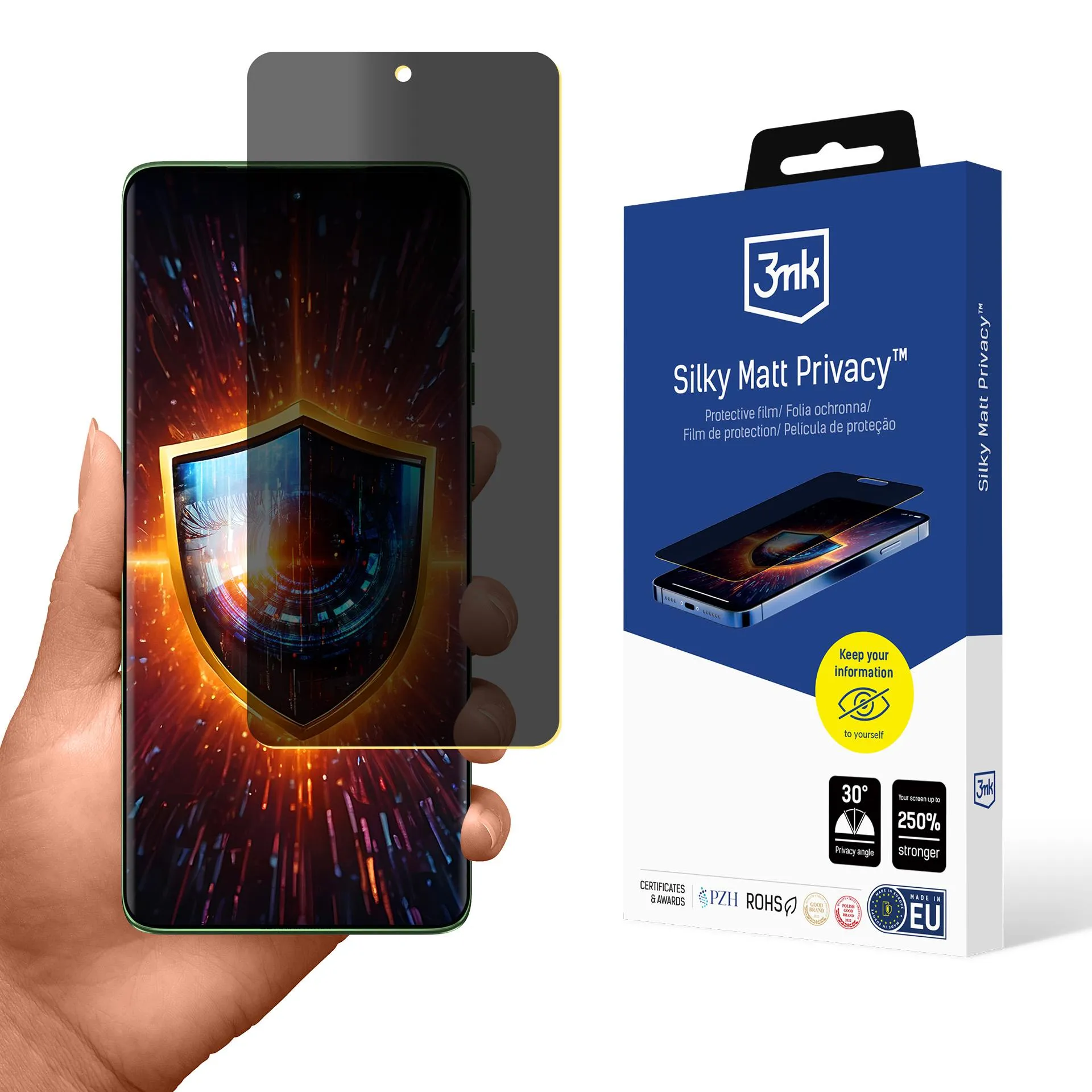 Film anti-espion pour Motorola Edge 60 - 3mk Silky Matt Privacy