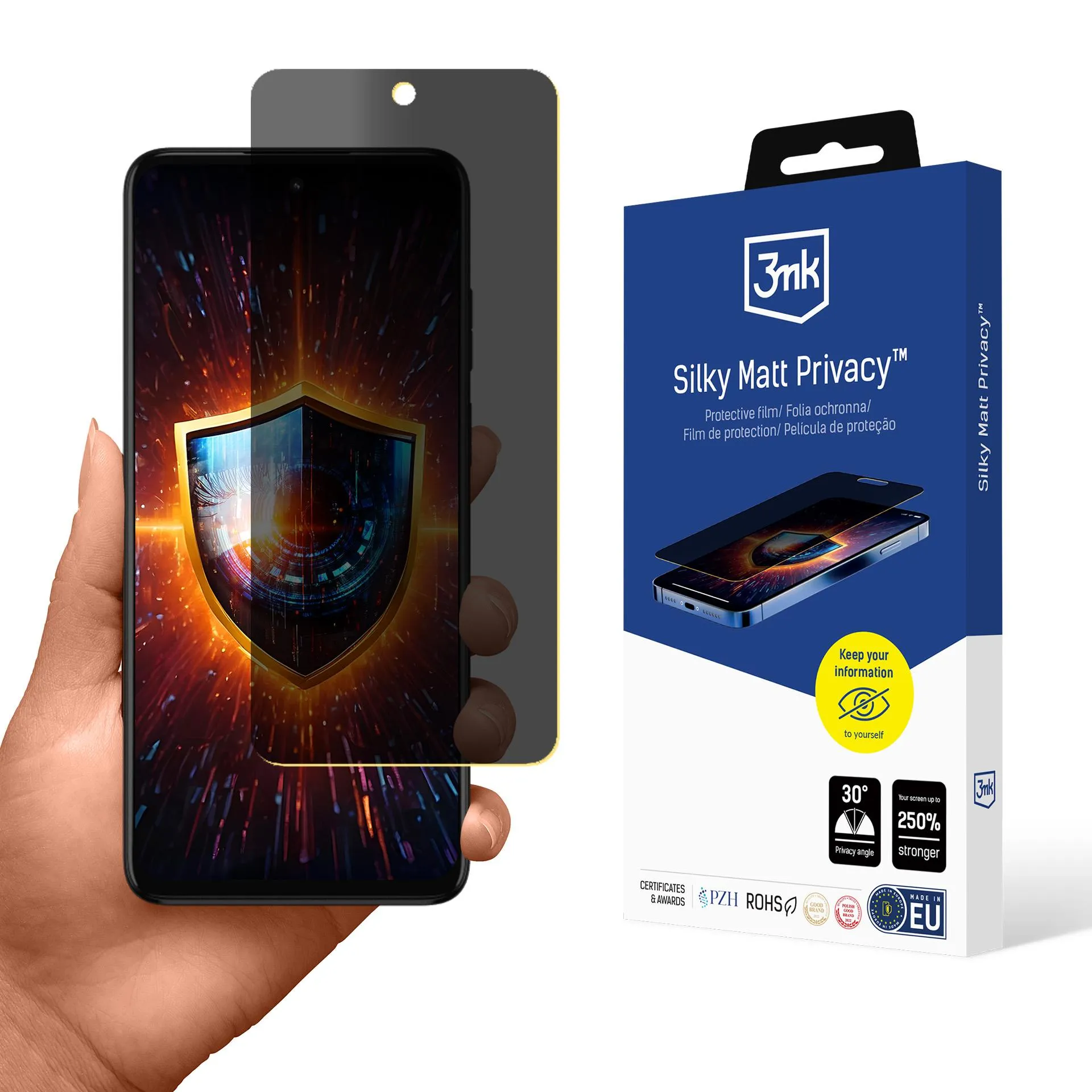 Film anti-espion pour Motorola Moto G32 - 3mk Silky Matt Privacy