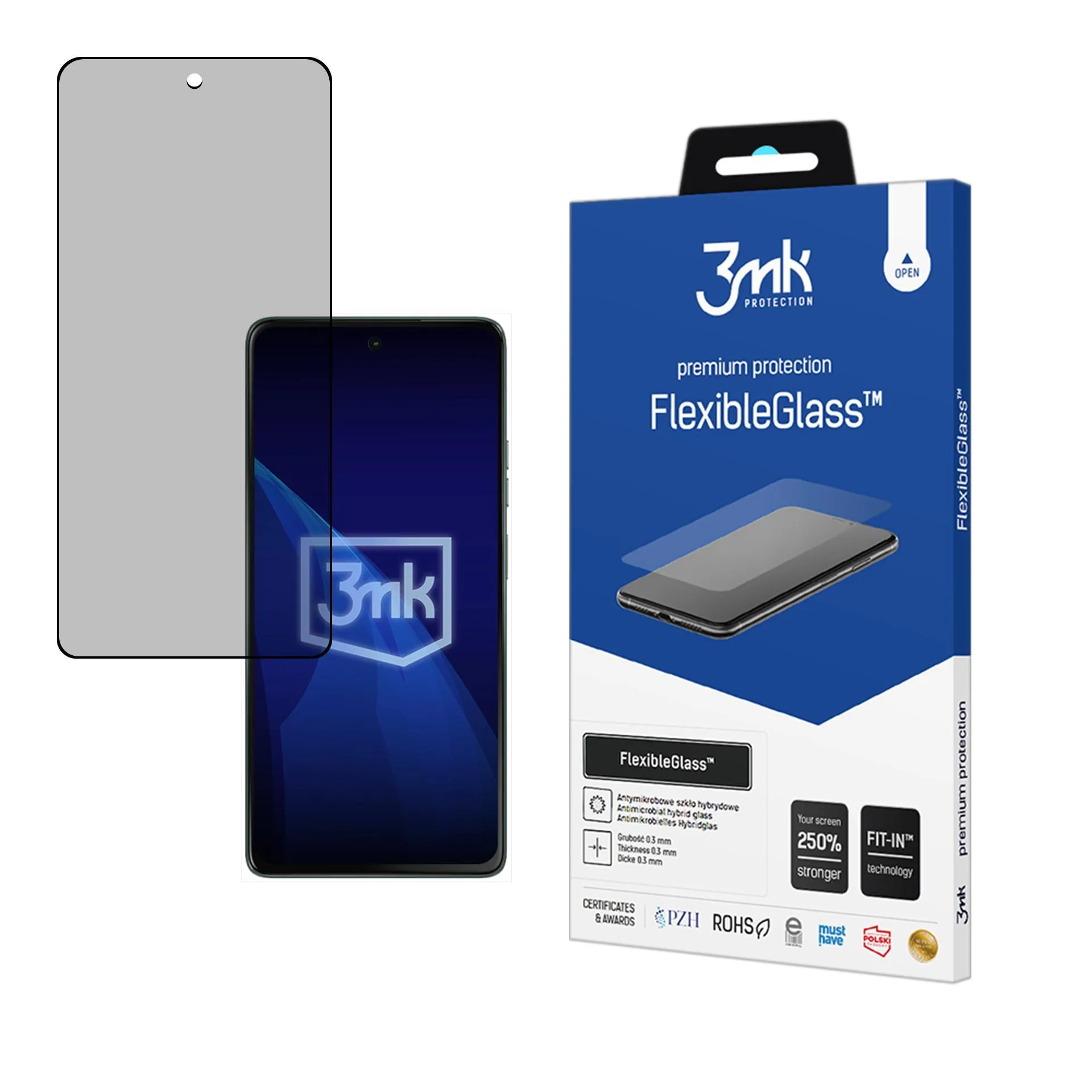 Verre hybride anti-casse pour Motorola Moto G75 - 3mk FlexibleGlass™