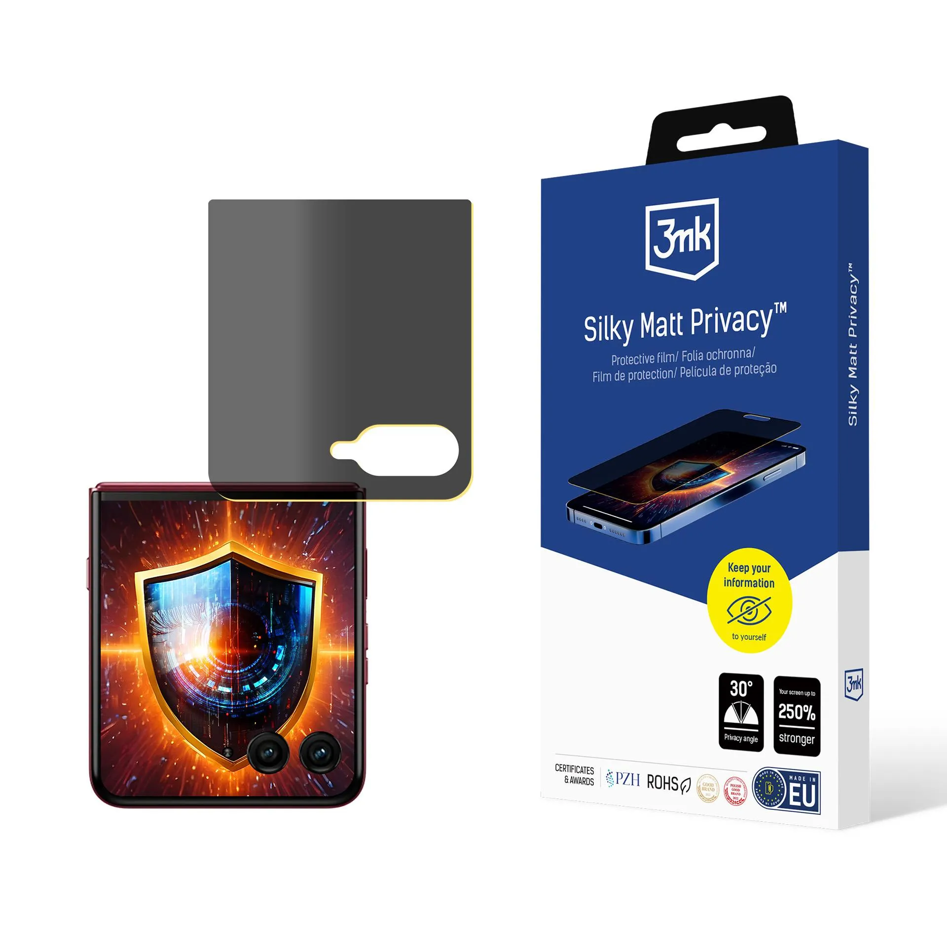 Film anti-espion pour Motorola Razr 60 Ultra - 3mk Silky Matt Privacy