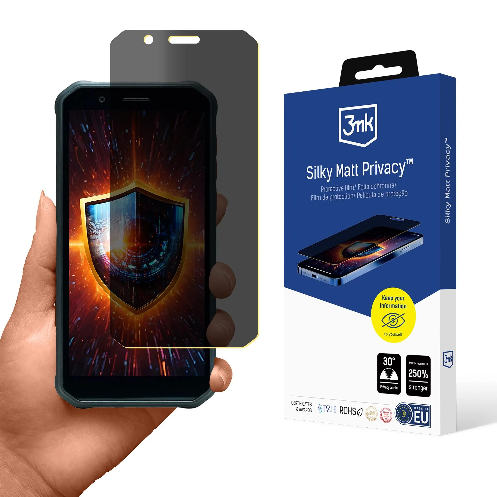 Film anti-espion pour MyPhone Hammer Energy X - 3mk Silky Matt Privacy