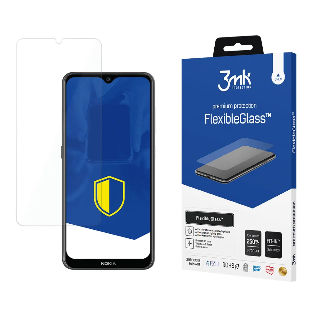 Verre hybride incassable sur Nokia 6.2 - 3mk FlexibleGlass™
