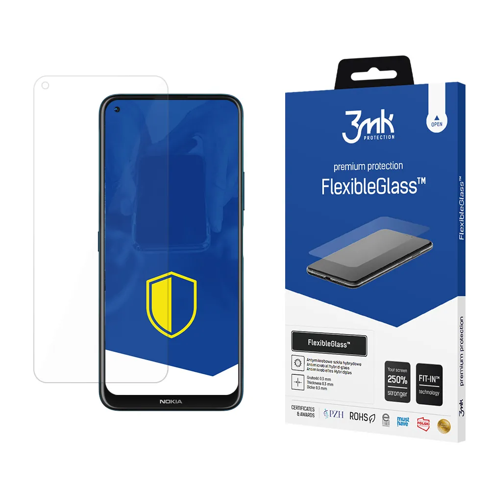 Verre hybride incassable sur Nokia 8.3 5G - 3mk FlexibleGlass™