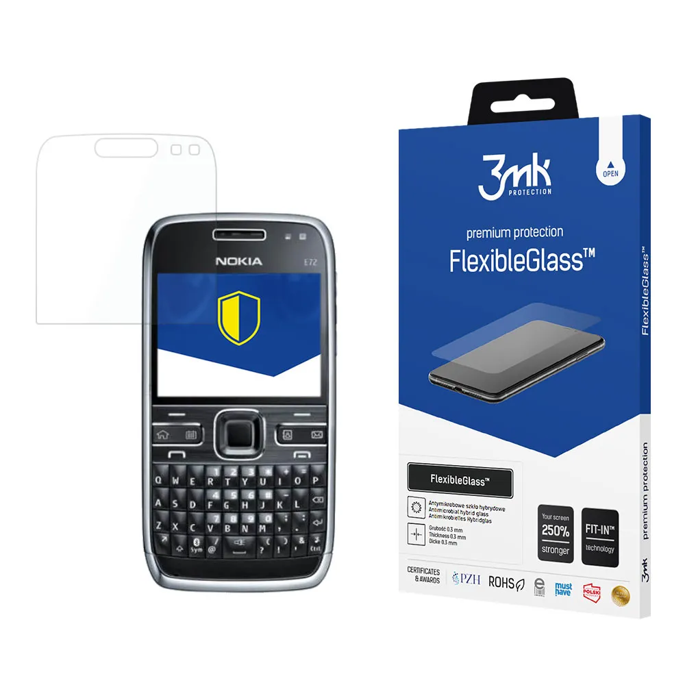 Verre hybride incassable sur Nokia E72 - 3mk FlexibleGlass™