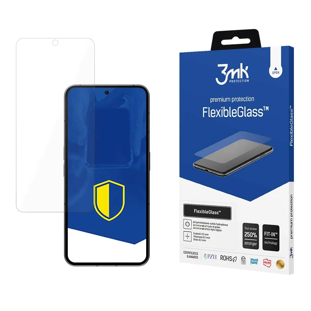 Verre hybride incassable sur Nothing Phone 2 - 3mk FlexibleGlass™
