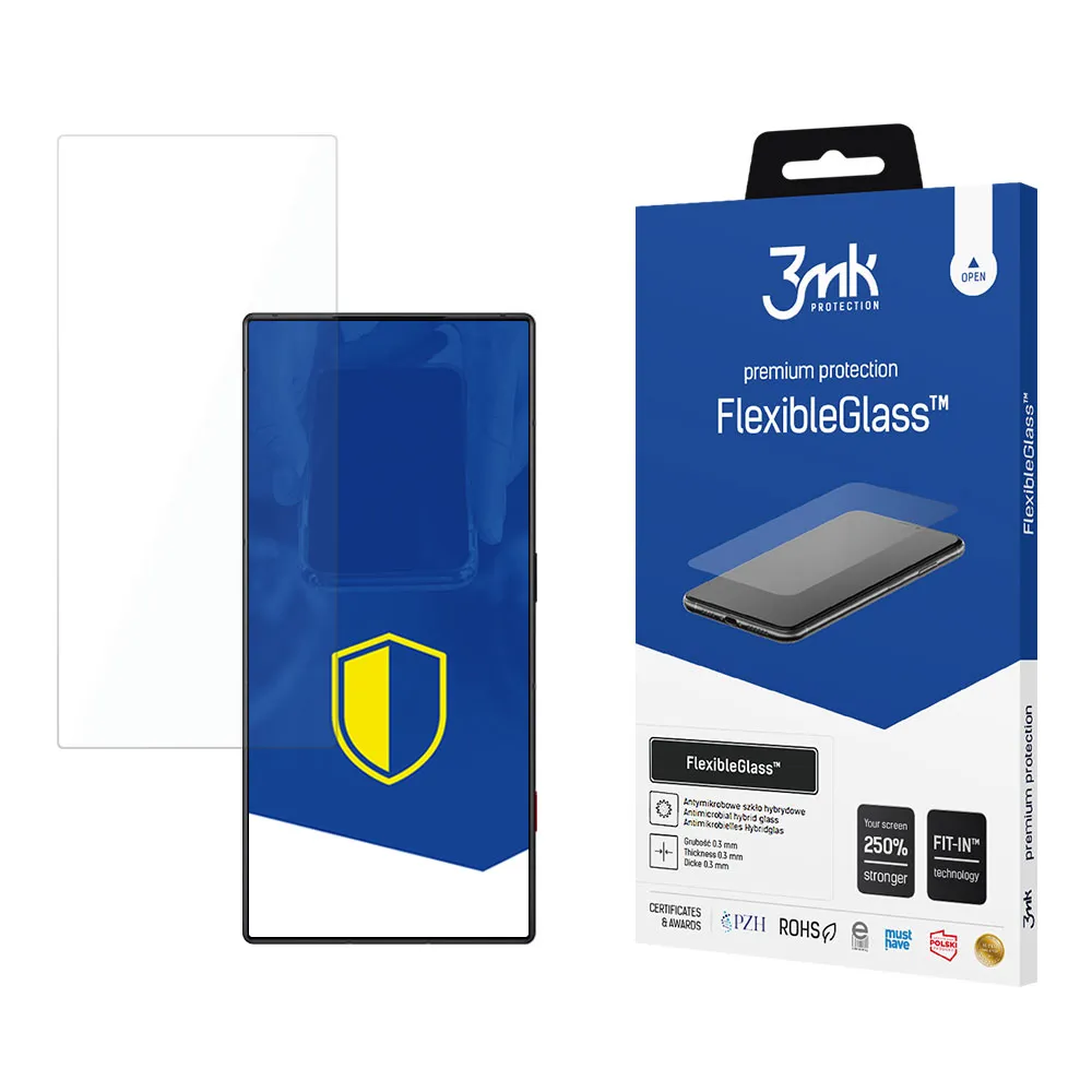 Verre hybride incassable sur Nubia Red Magic 8 Pro / 8 Pro+/ 8s Pro - 3mk FlexibleGlass™