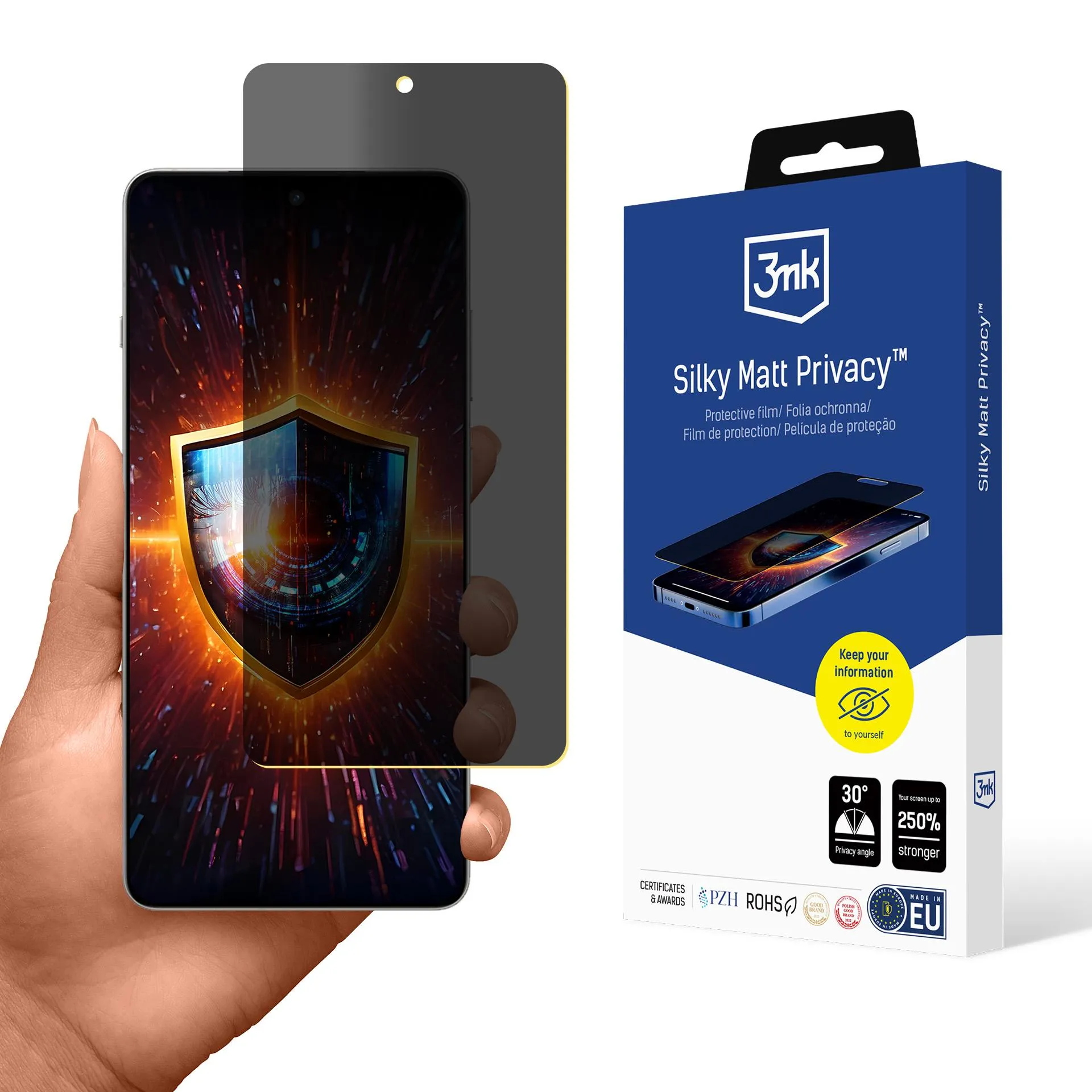 Film anti-espion pour OnePlus 13R - 3mk Silky Matt Privacy