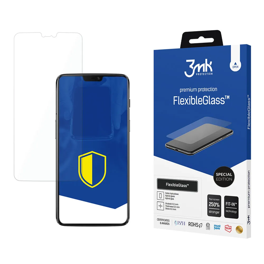 Verre hybride incassable pour OnePlus 6 - 3mk FlexibleGlass