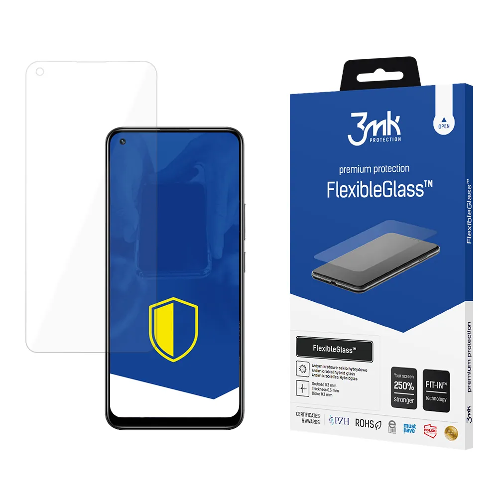 Verre hybride incassable sur Realme 8 Pro - 3mk FlexibleGlass™