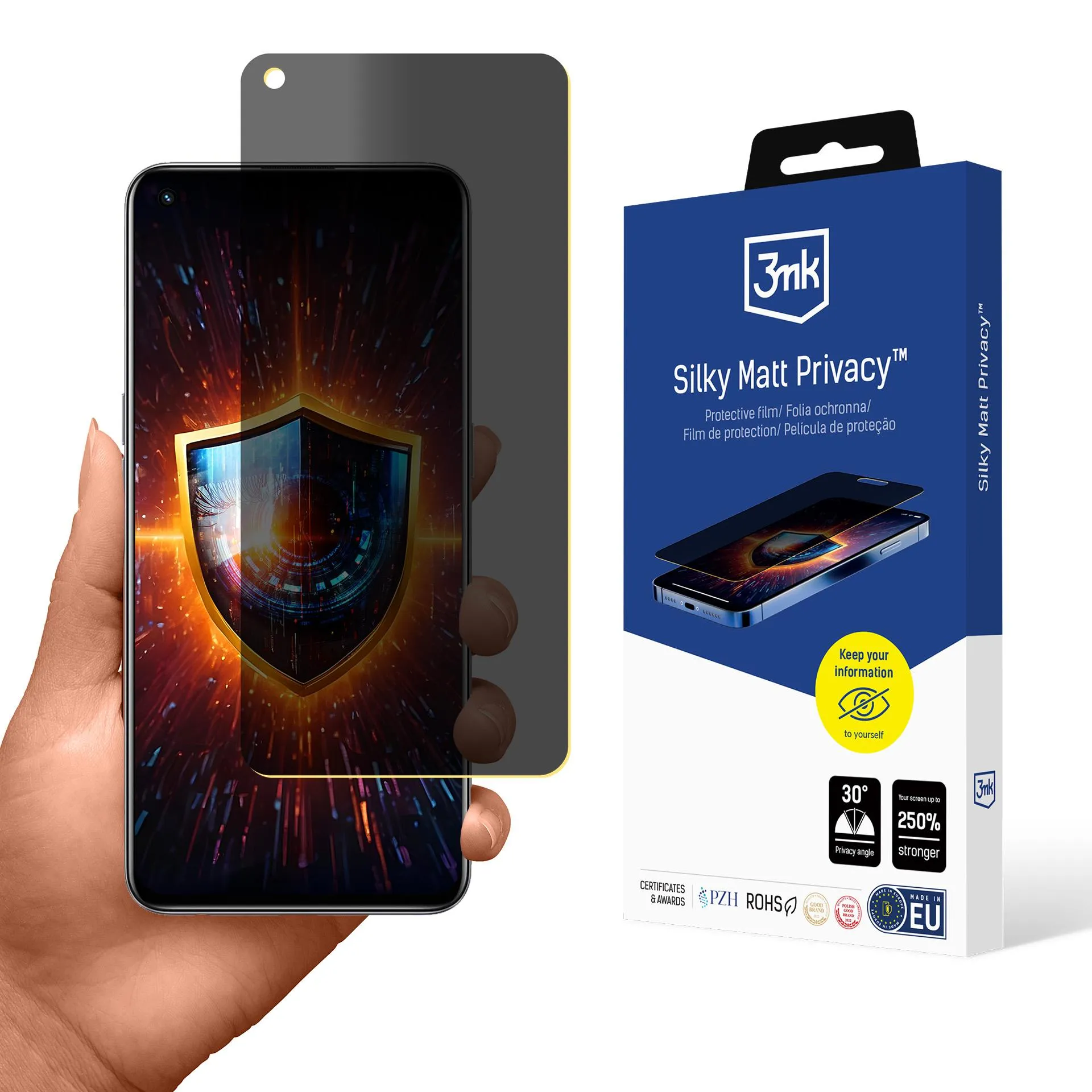 Film anti-espion pour Realme GT Master - 3mk Silky Matt Privacy
